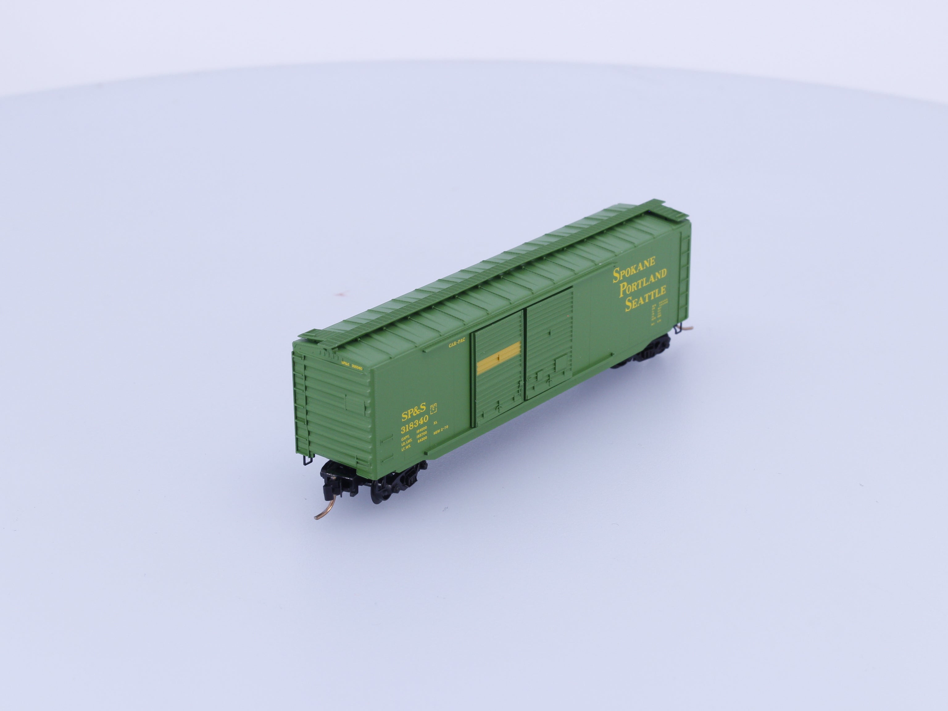 Micro Trains 34040 N Boxcar, 50', Steel, Double Door Spokane Portland & Seattle , SP&S Spokane Portland and Seattle (SPS) 318340 (#2)