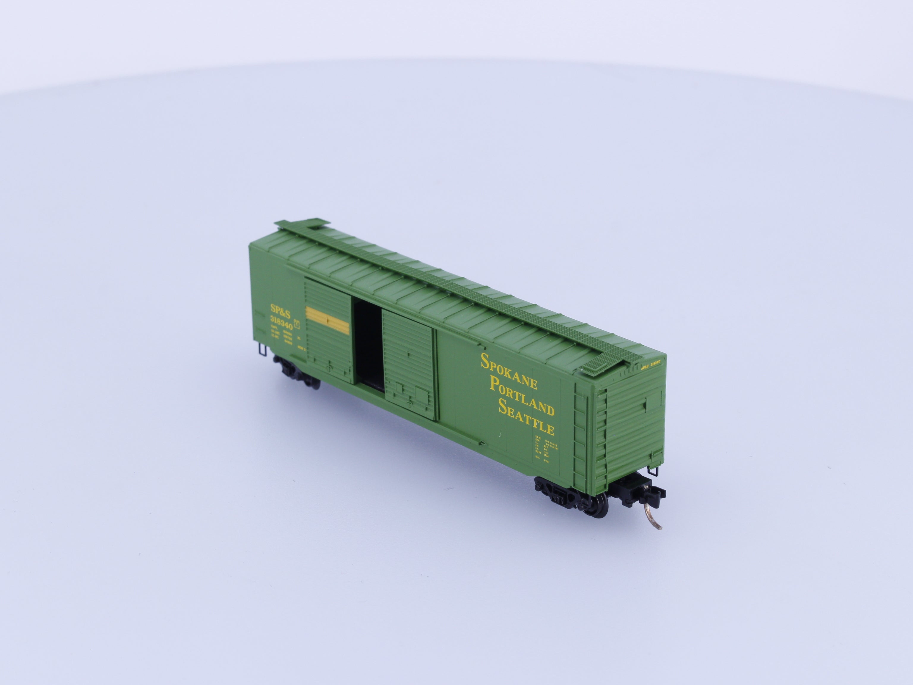 Micro Trains 34040 N Boxcar, 50', Steel, Double Door Spokane Portland & Seattle , SP&S Spokane Portland and Seattle (SPS) 318340 (#2)