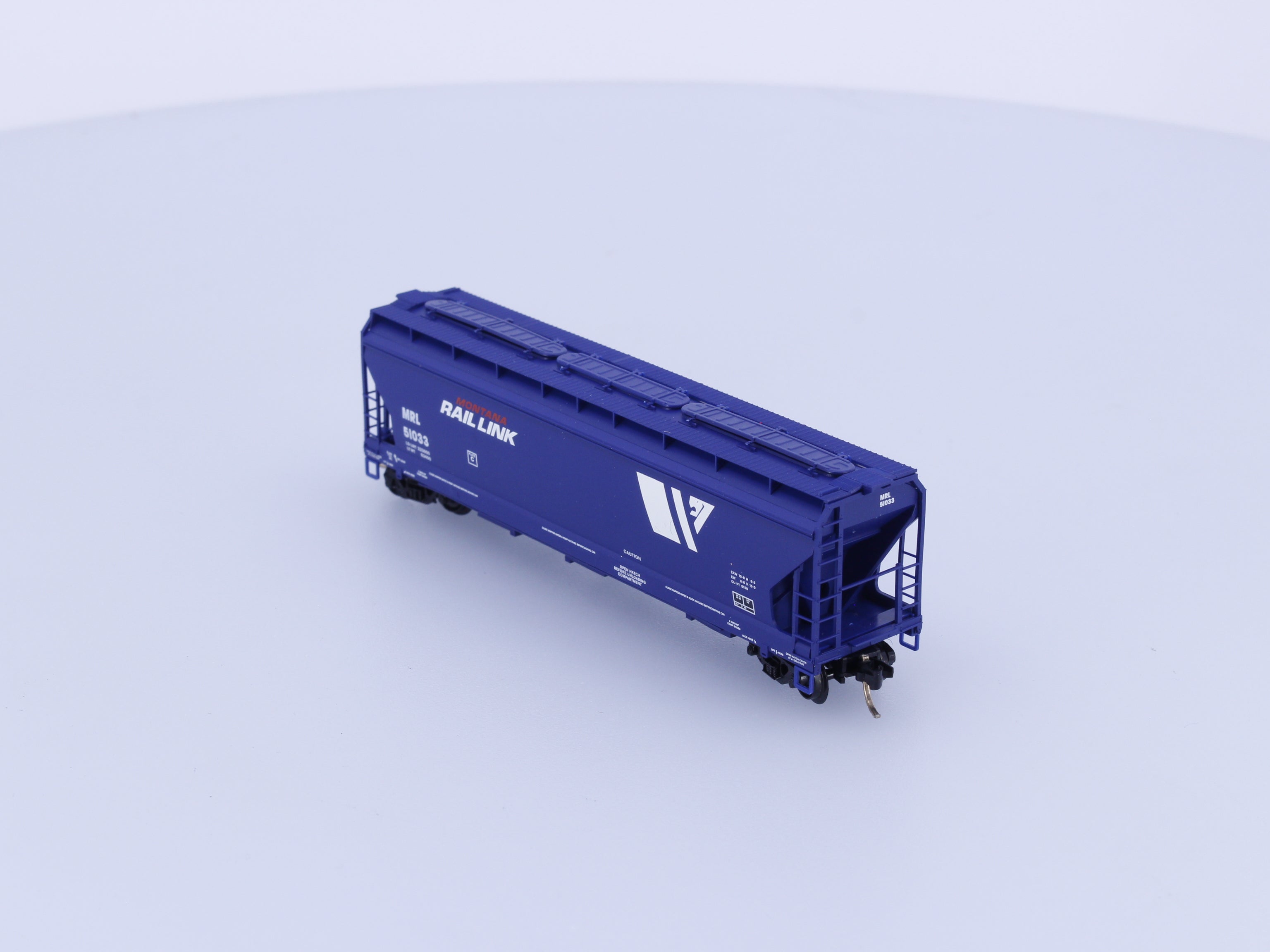 Micro Trains 94080 N Covered Hopper, 3-Bay, ACF 4650 Montana Rail Link (MRL) 51033