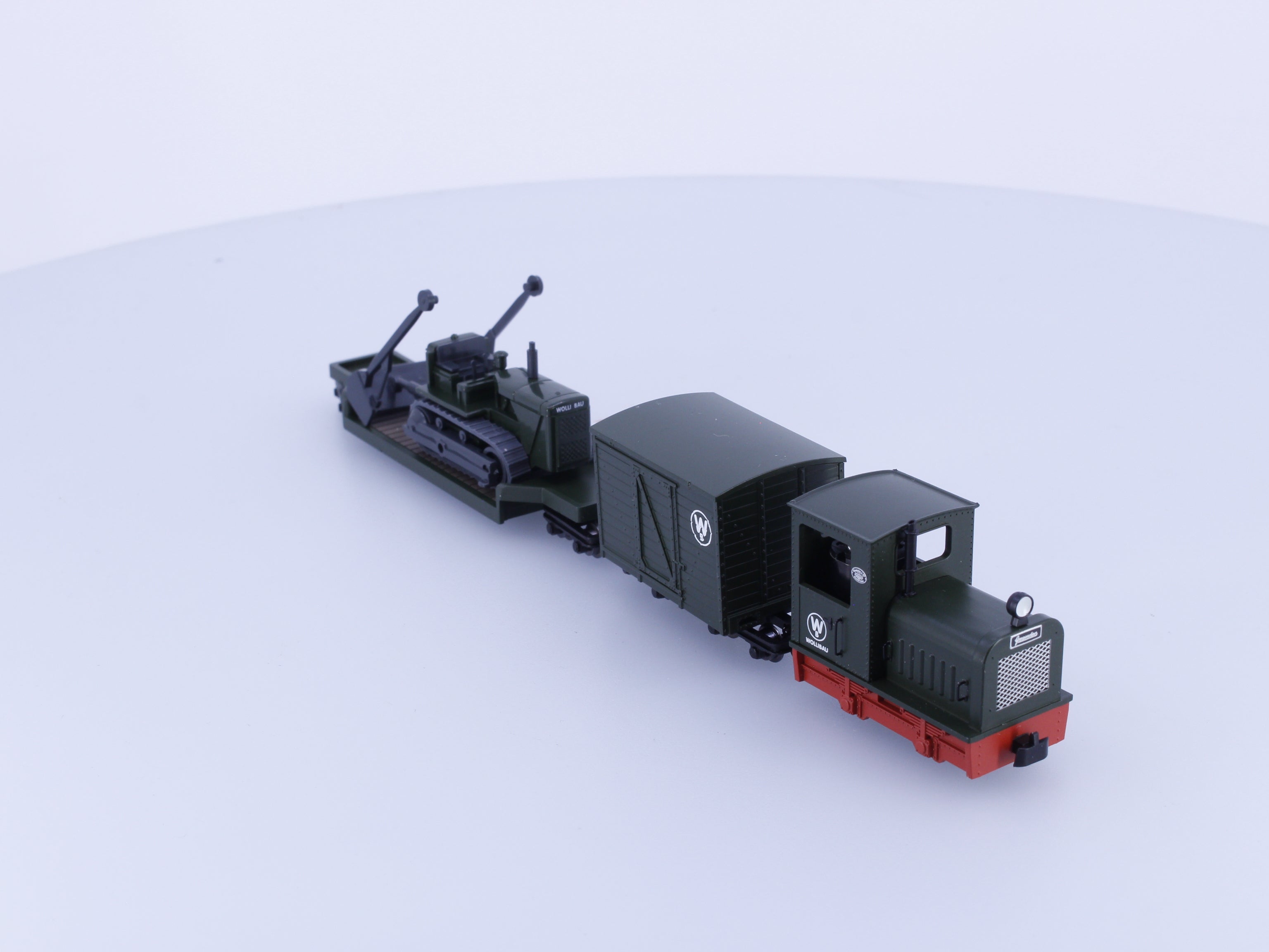 Minitrains 5096 N Wolli Bau Train Set with Bulldozer from Wiking Analog DC
