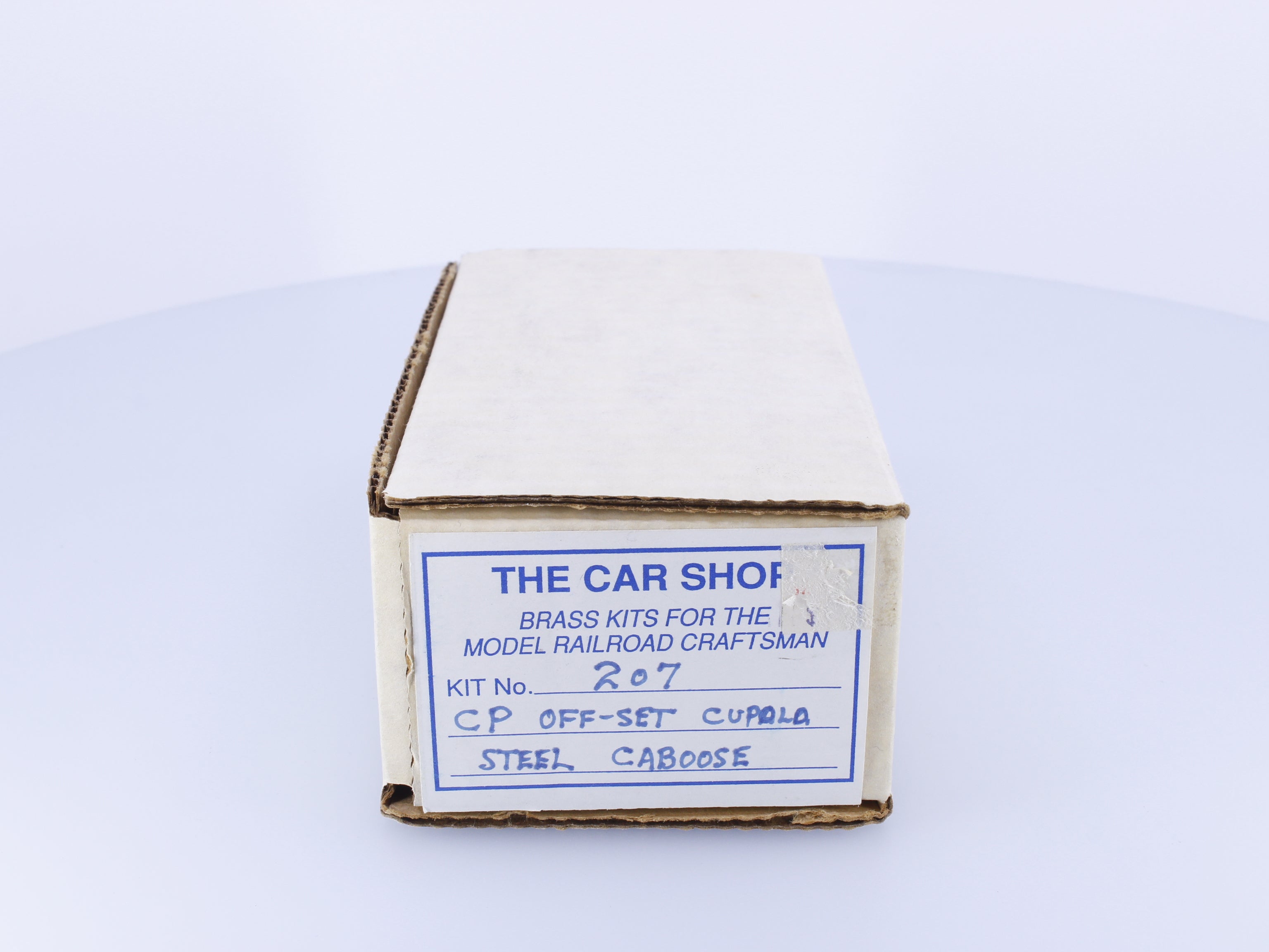 The Car Shop 207 HO Brass Offset Cupola Steel Caboose Kit Canadian Pacific (CP)