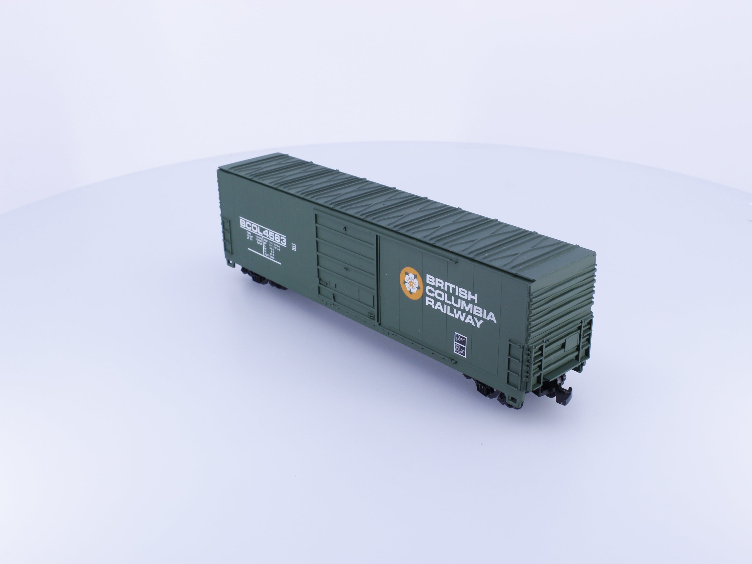 Life-Like 8462V HO 50' Box Car BC Rail (BCOL) 4563 (#2)