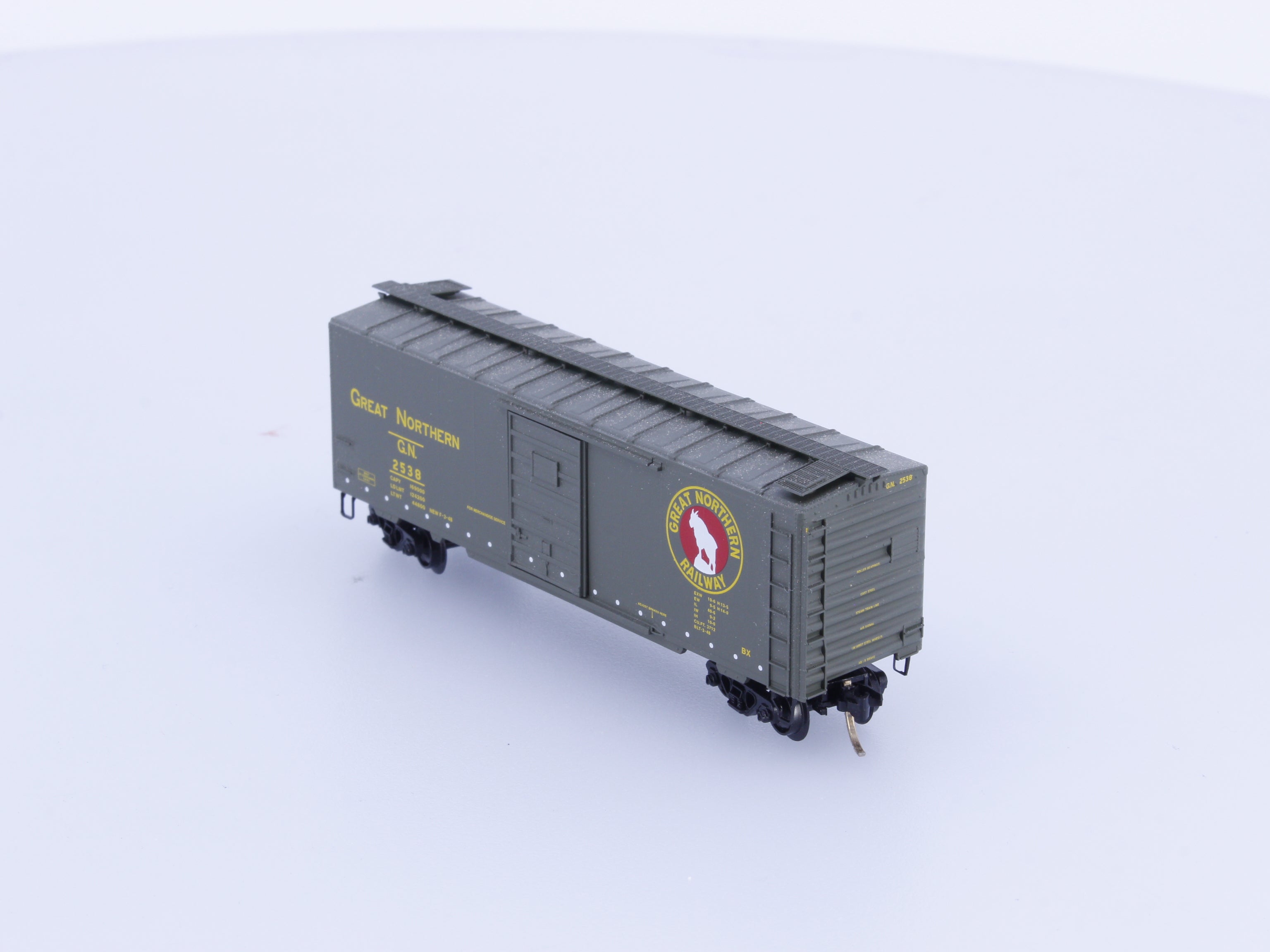 Micro Trains 20406 N 40' Single Door Boxcar PS-1 Great Northern (GN) 2538