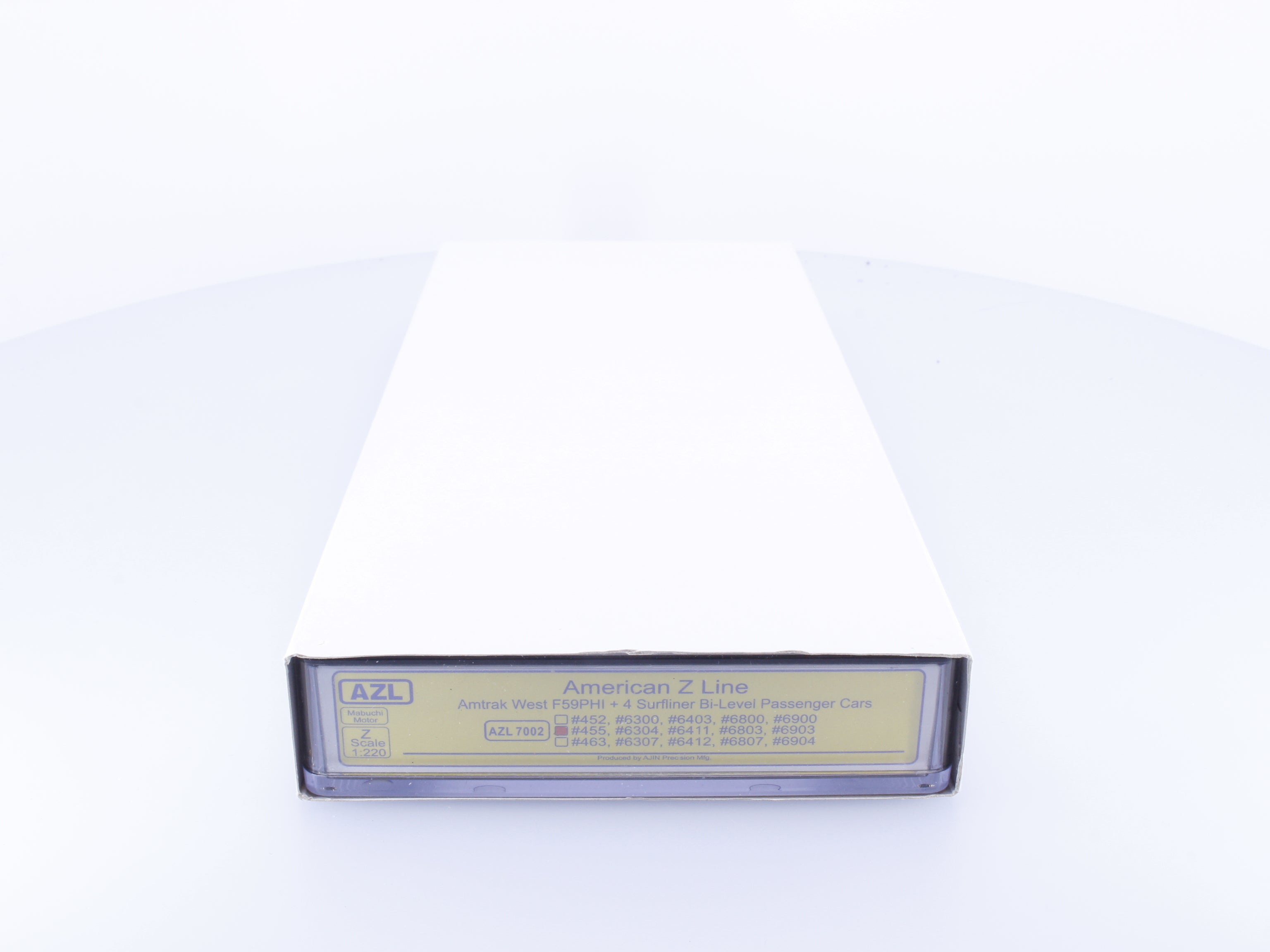 AZL 7002 Z F59PHI + 4 Surfliner Bi-Level Passenger Cars Amtrak (AMTK) 455 Analog DC