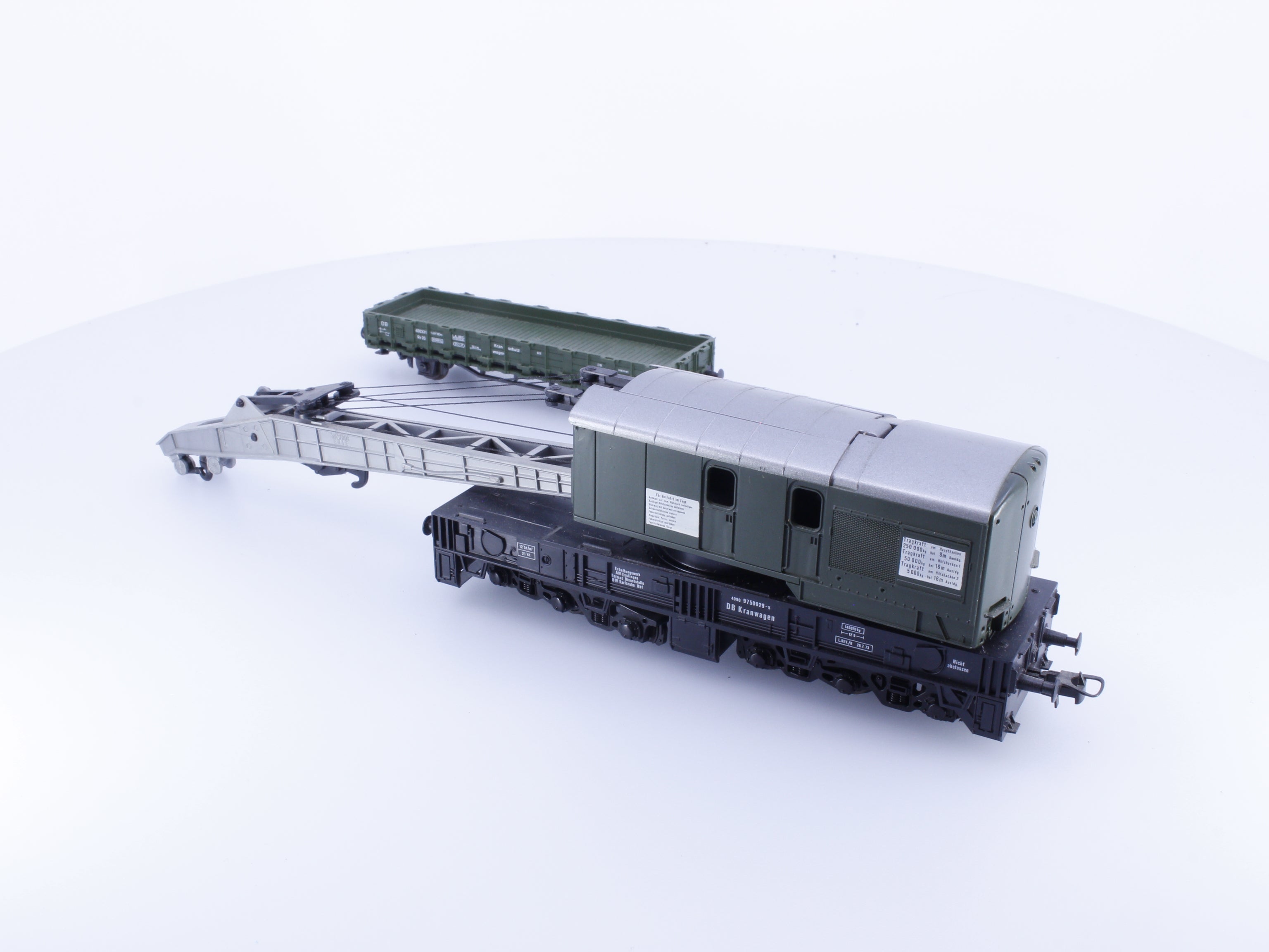 Roco 44316A HO DB Crane on Flat Car 400331