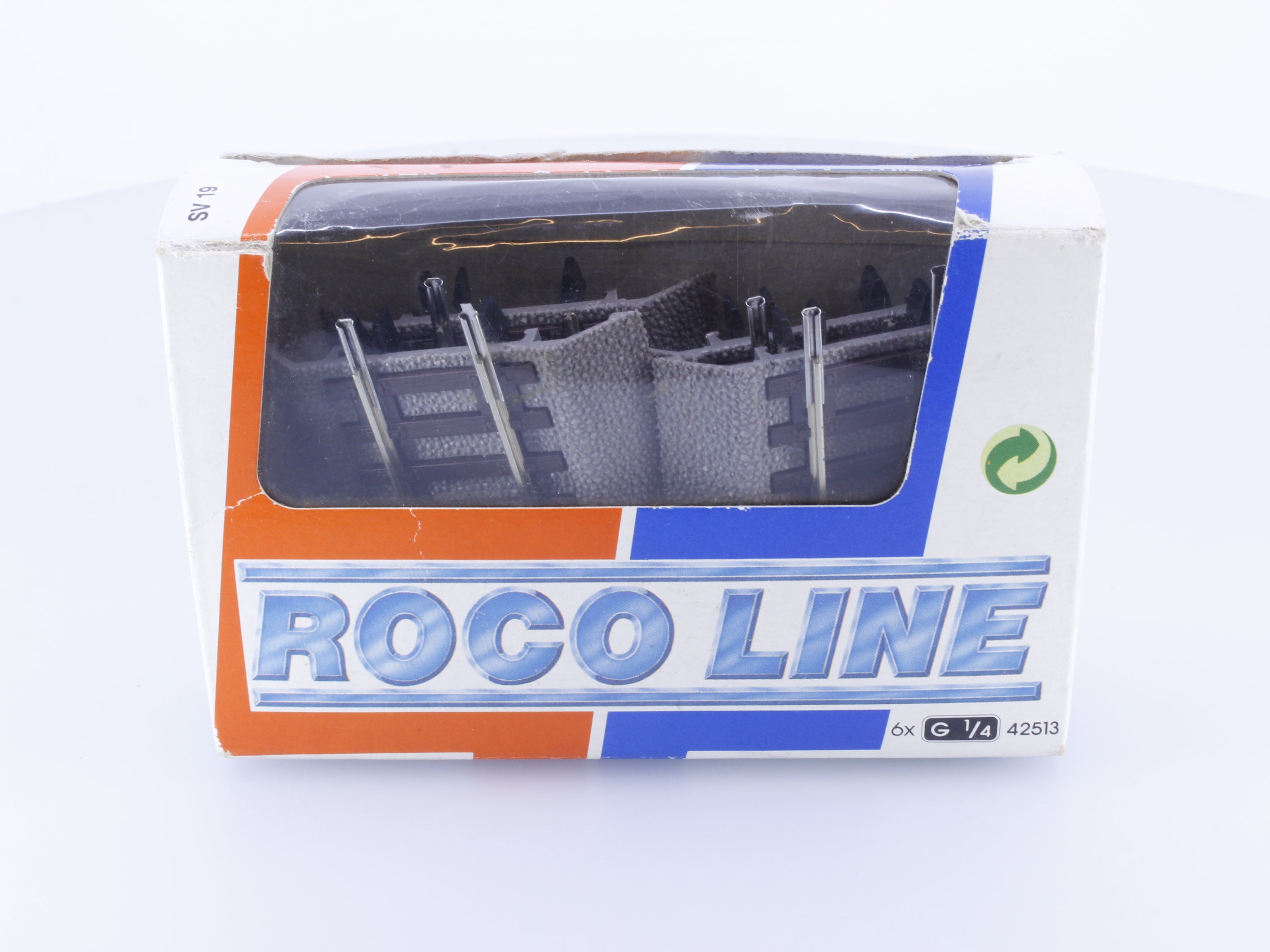 Roco 42513 HO G 1/4 straight Track 4 Pieces