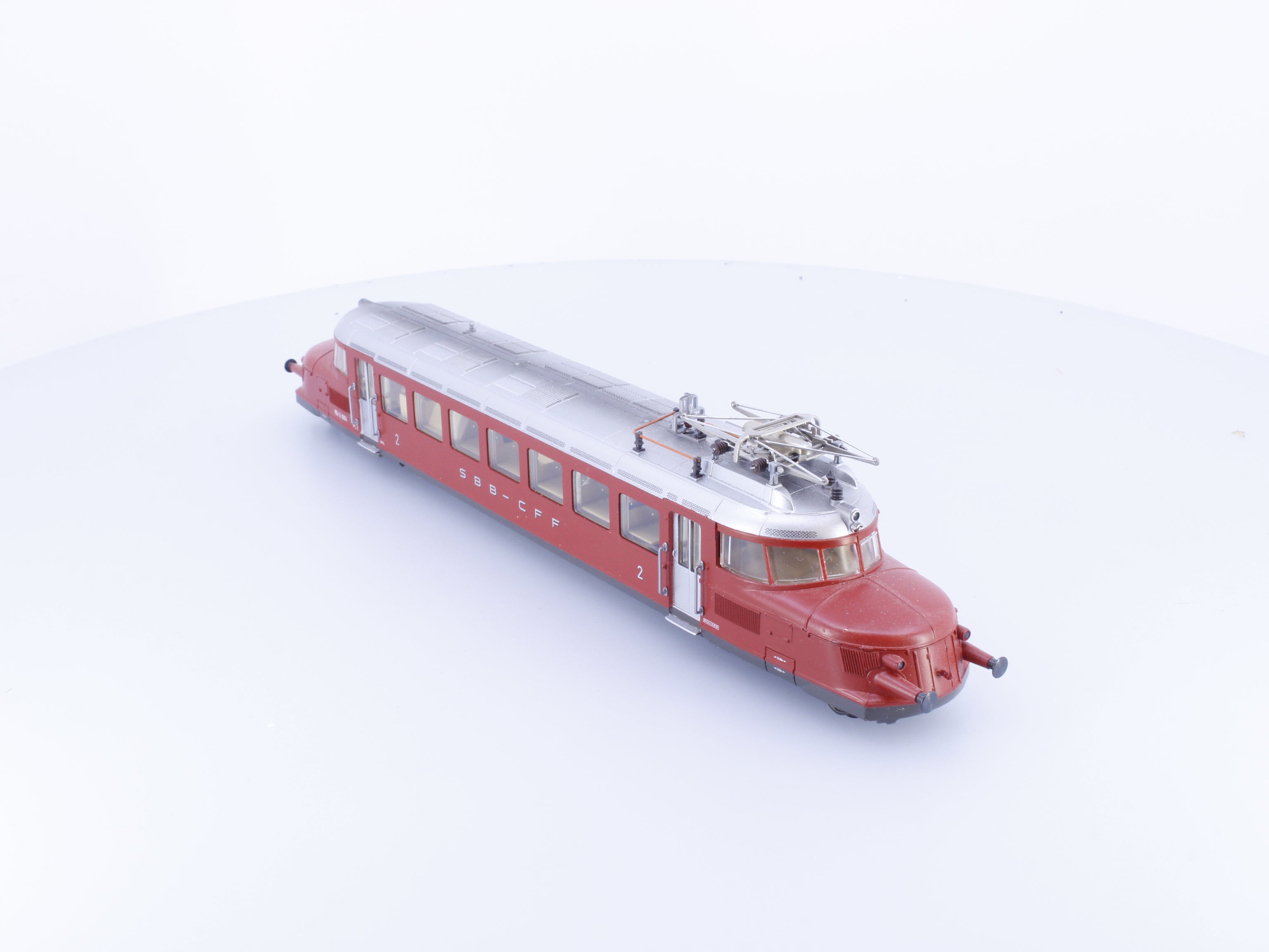 Trix 22729 HO SBB-CFF-FFS RBe 2/4 Elektro-Triebwagen Freccia Rossa 1004 Analog DC