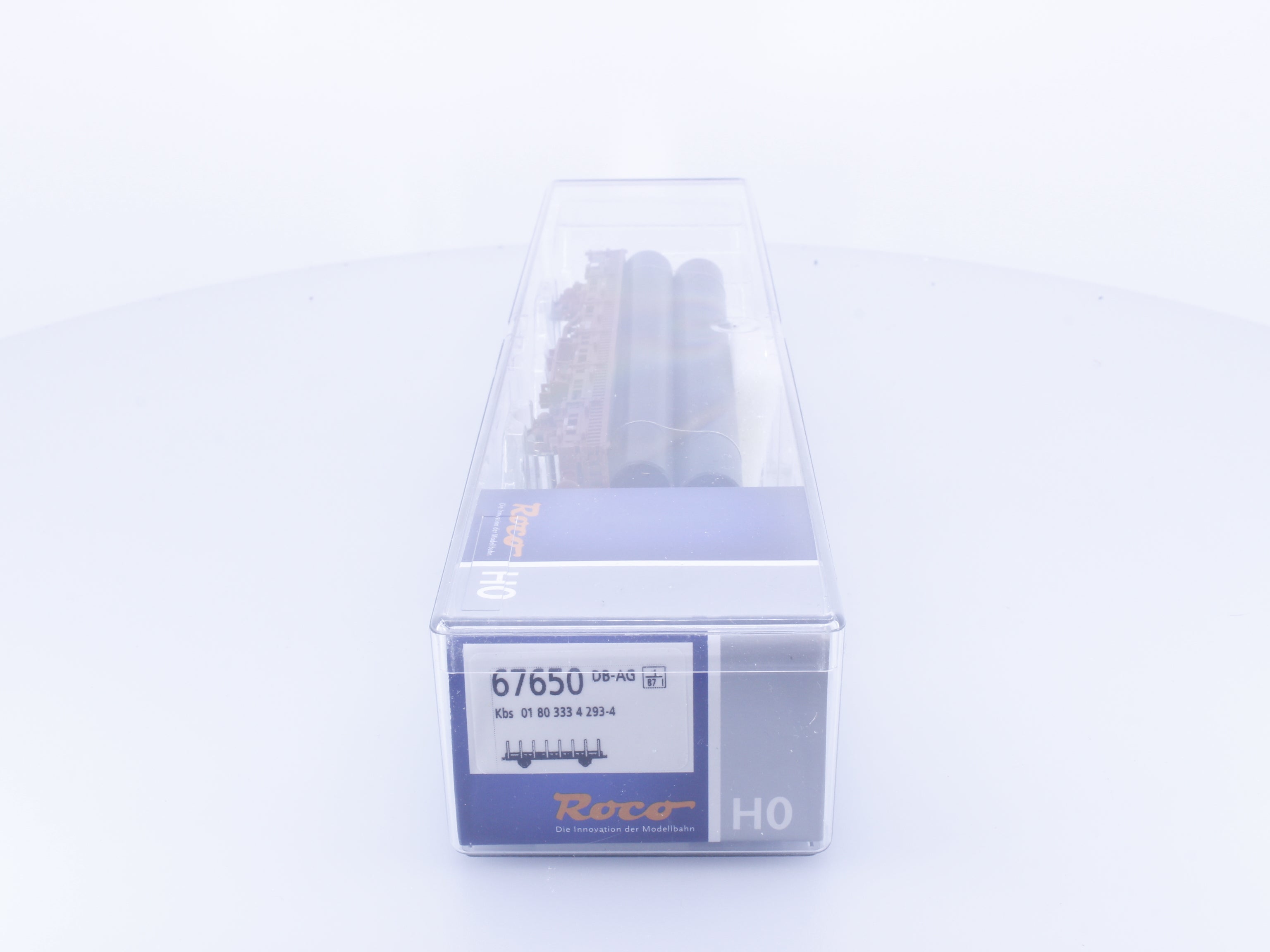 Roco 67650 HO DB-AG Guterwagen Rungenwagen mit Rohrenladung 293-4