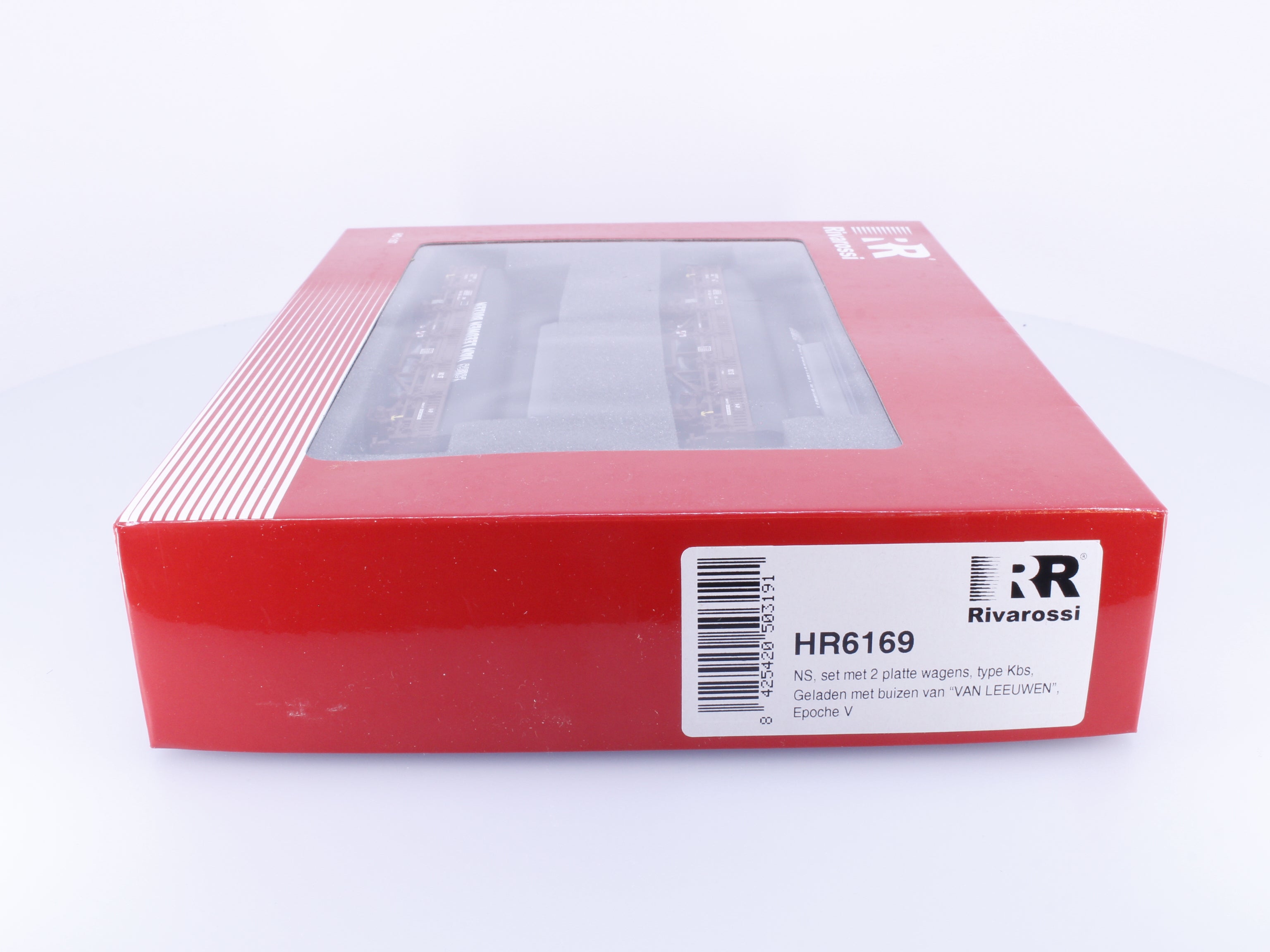 Rivarossi HR6169 HO NS Flachwagen-Set mit Rohren, 2 Platte Wagens "Van Leeuwen" #3 369-2,607-5