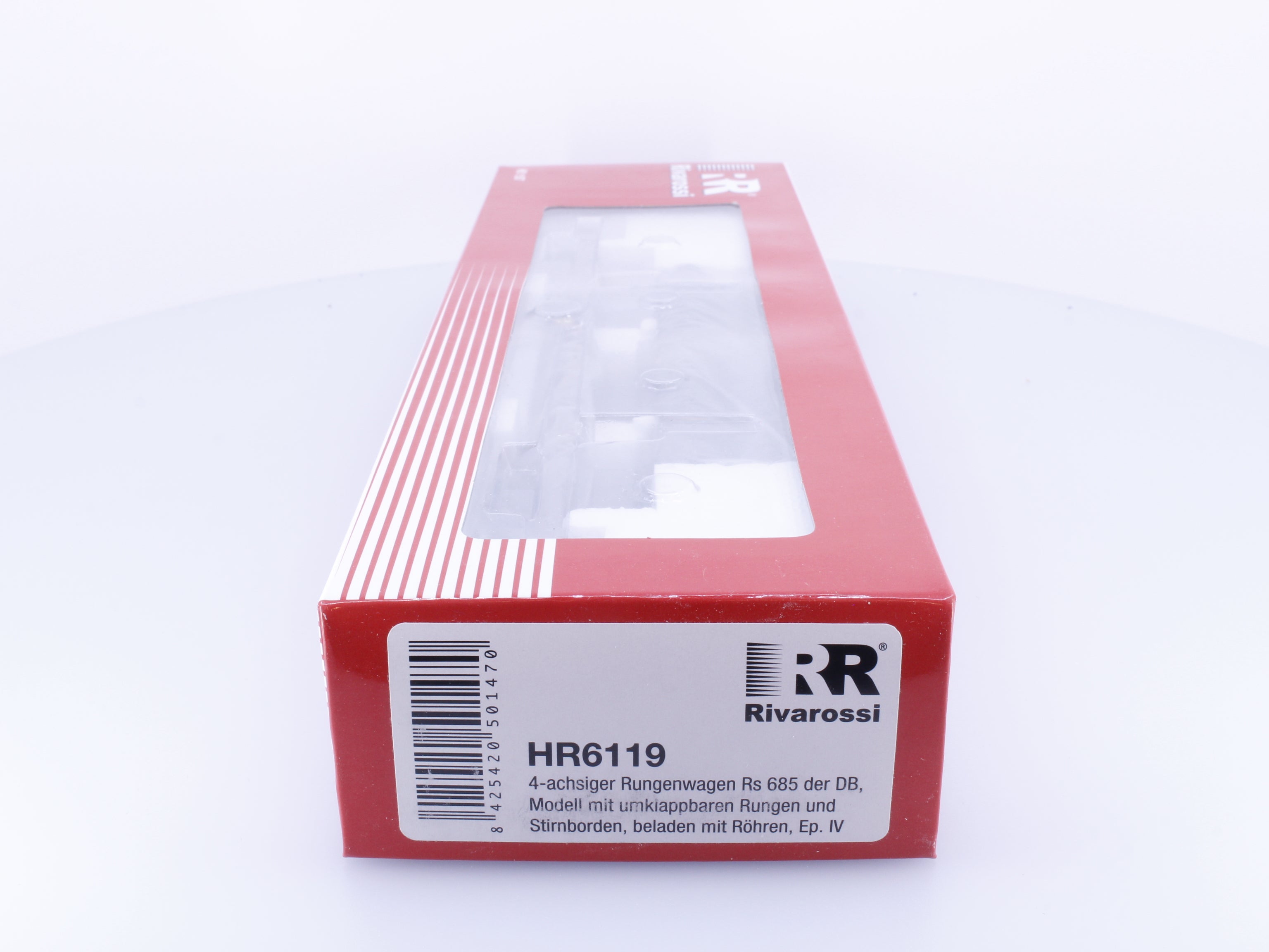 Rivarossi HR6119 HO DB 4-Achser Flachwagen mit Schwenkrungen und Rohre #2 028-1