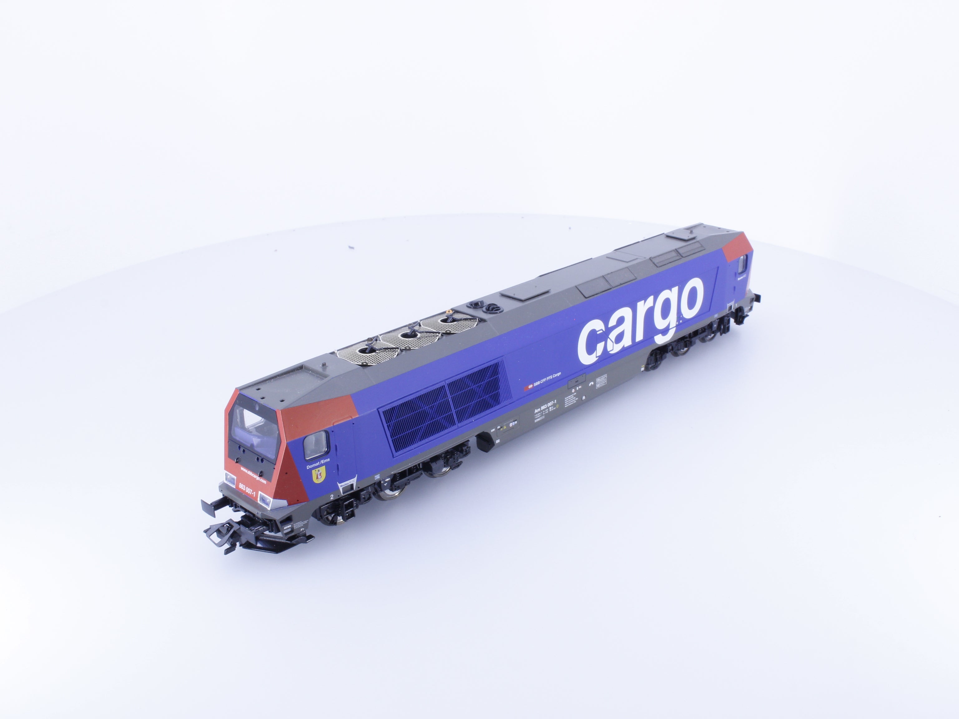 Voith 60051.20 HO SBB-CFF-FFS Am 863 Cargo Maxima 40cc Diesel Locomotive 007-1 DCC