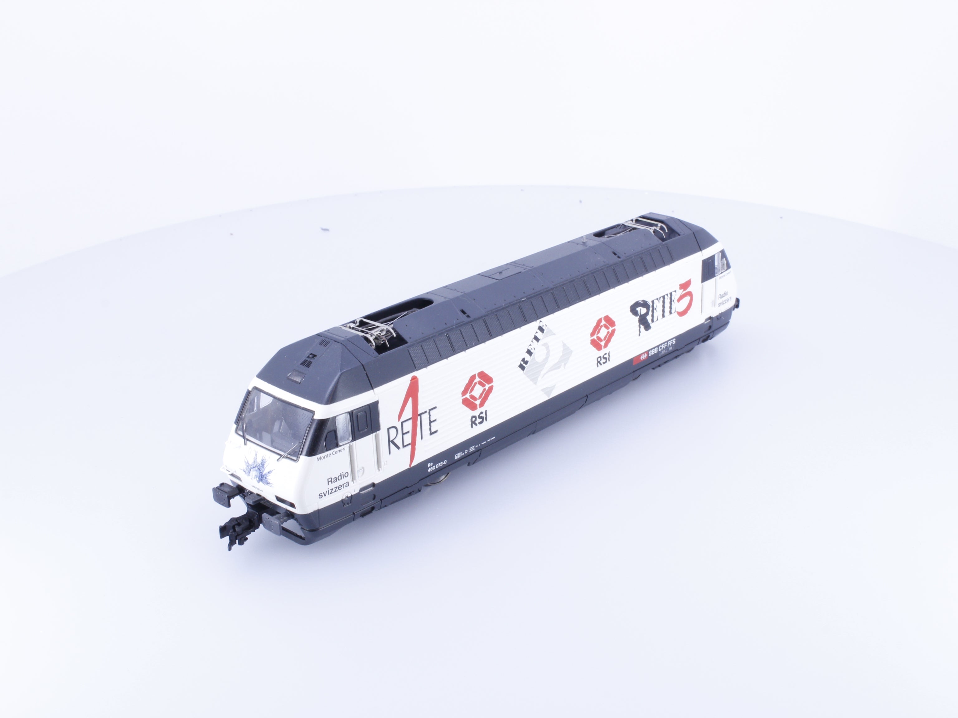 Roco 43753 HO SBB-CFF-FFS RE 460 Radio Svizzera RSI RETE 1,2,3 E-Lok 073-0 DCC