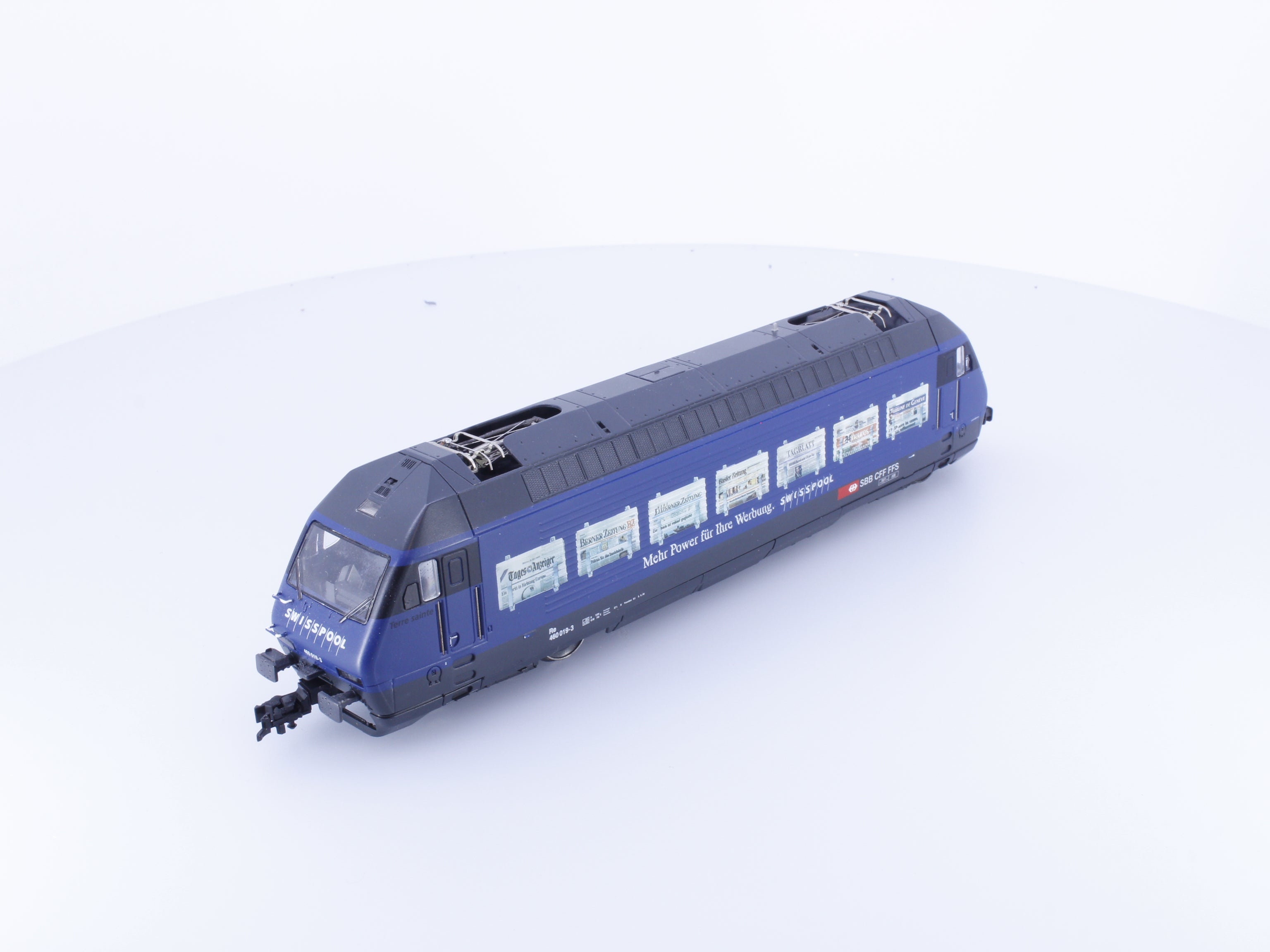 Roco 43655SP HO SBB-CFF-FFS RE 460 Mehr Power Fur Ihre Werbung Swisspool E-Lok 019-3 DCC