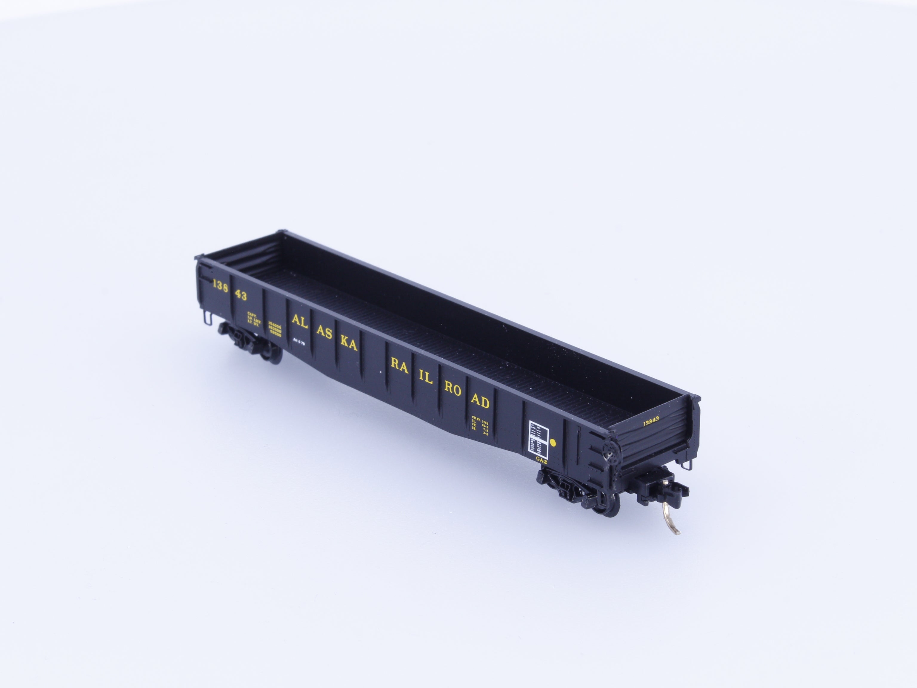 Micro Trains 46340 N 50' Gondola Fishbelly Side with Drop Ends Alaska Railroad (ARR) 13843