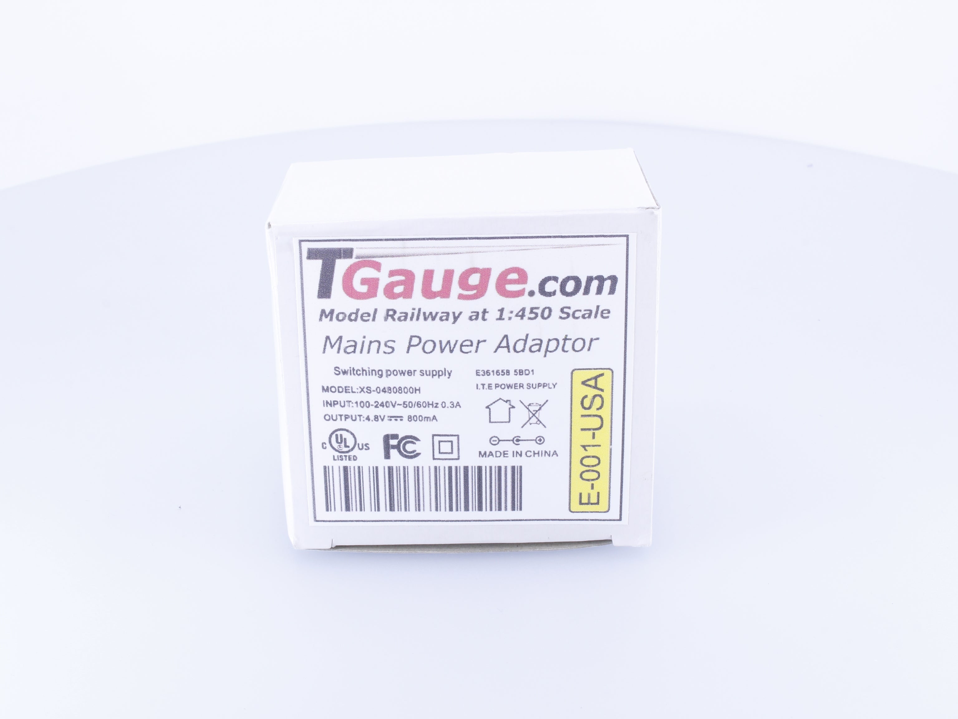 TGauge E-001-USA T Mains Power Supply Adaptor 120V. Output 4.8V