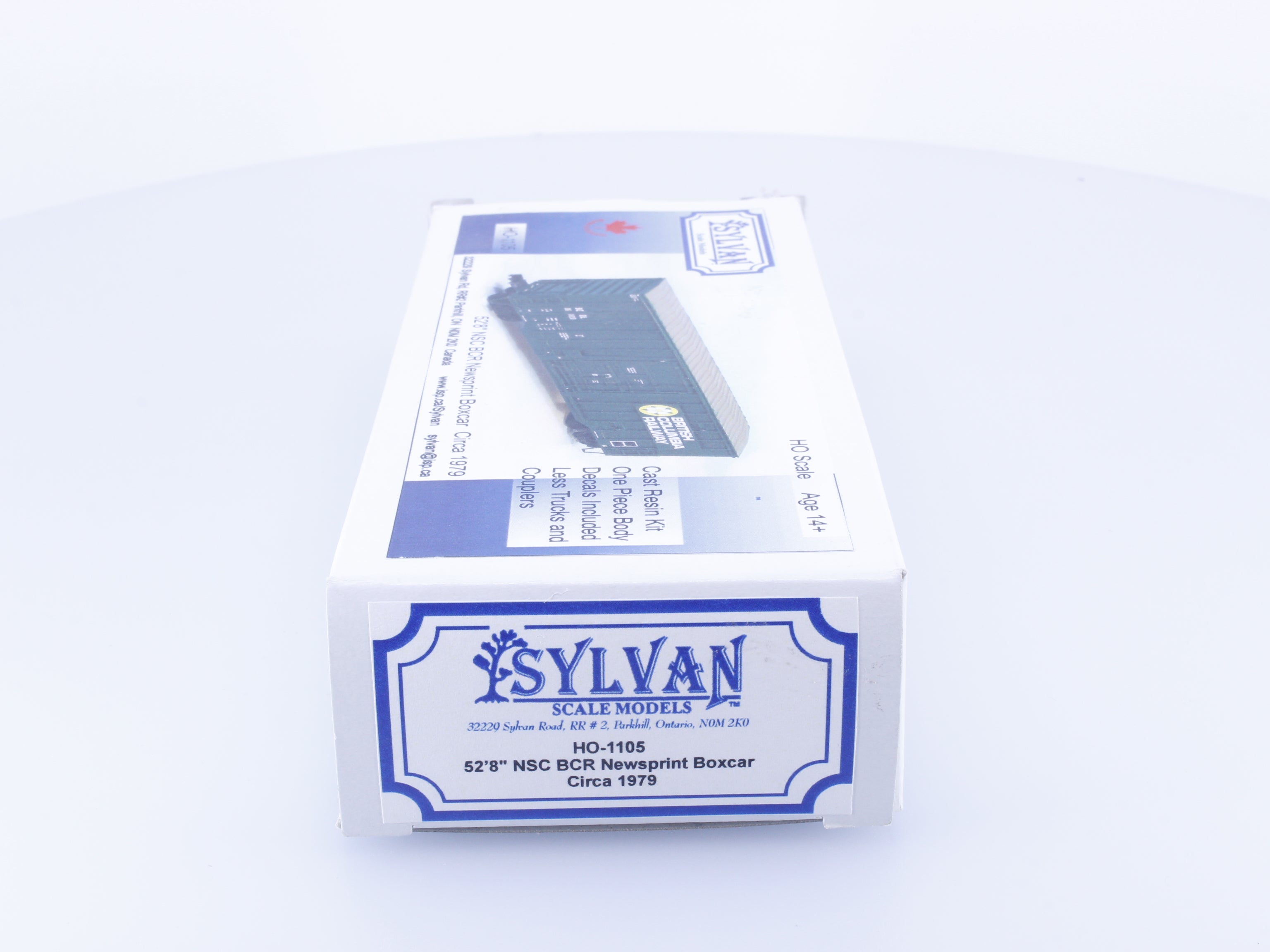 Sylvan Scale Models 1105 HO 52'8' NSC Newsprint Boxcar Kit BC Rail (BCOL)