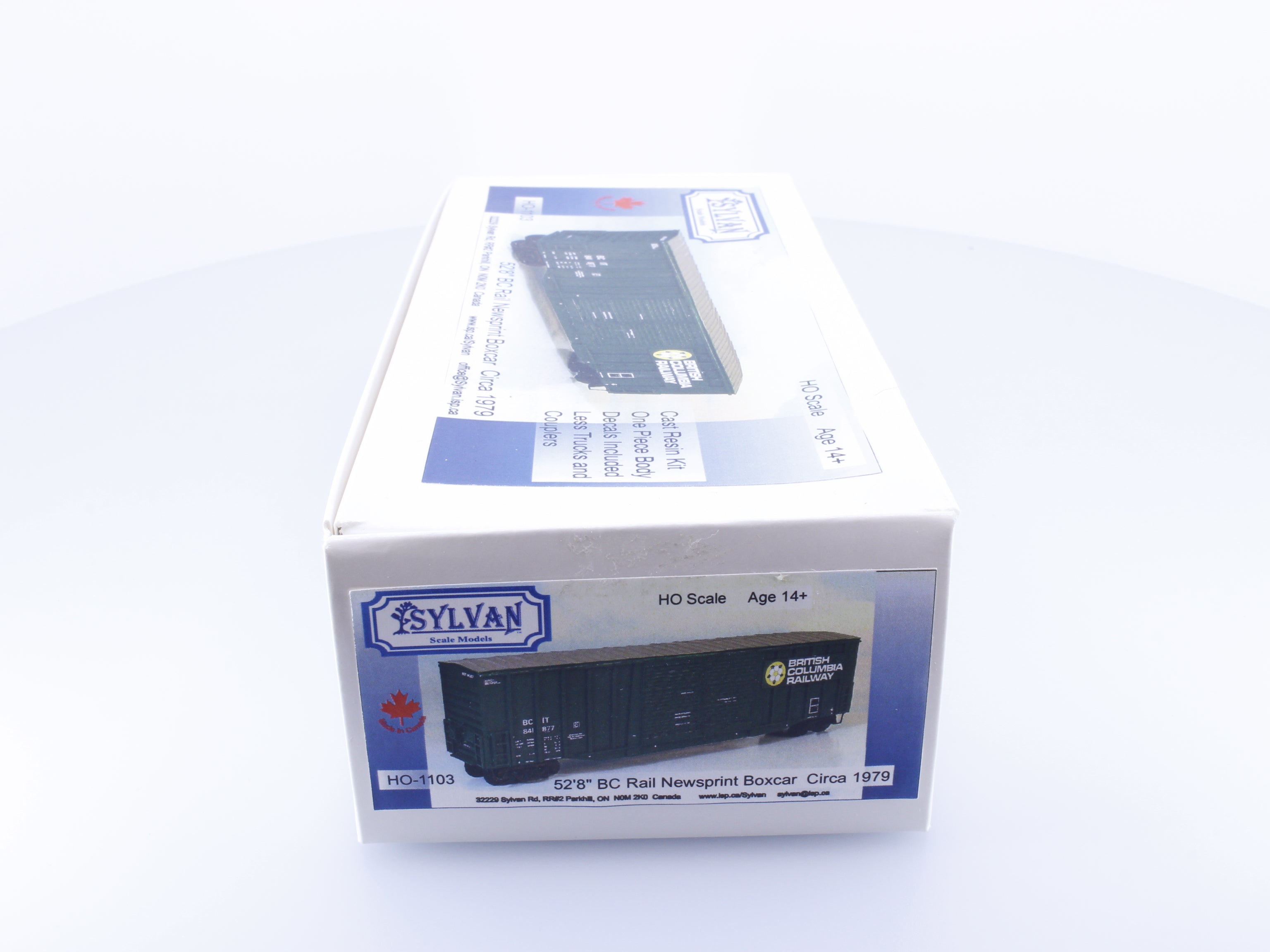 Sylvan Scale Models 1103 HO 52'8" Newsprint Boxcar BC Rail (BCOL)