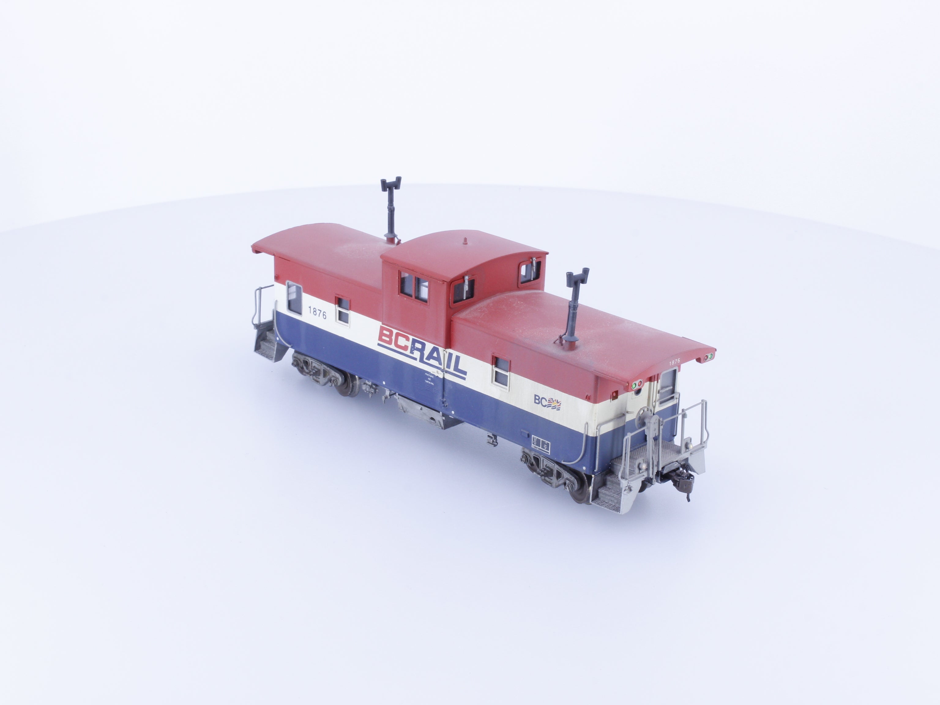 Overland 3862 HO Brass W-V Caboose Built 1973 Factory Painted and Weathered BC Rail (BCOL) 1876