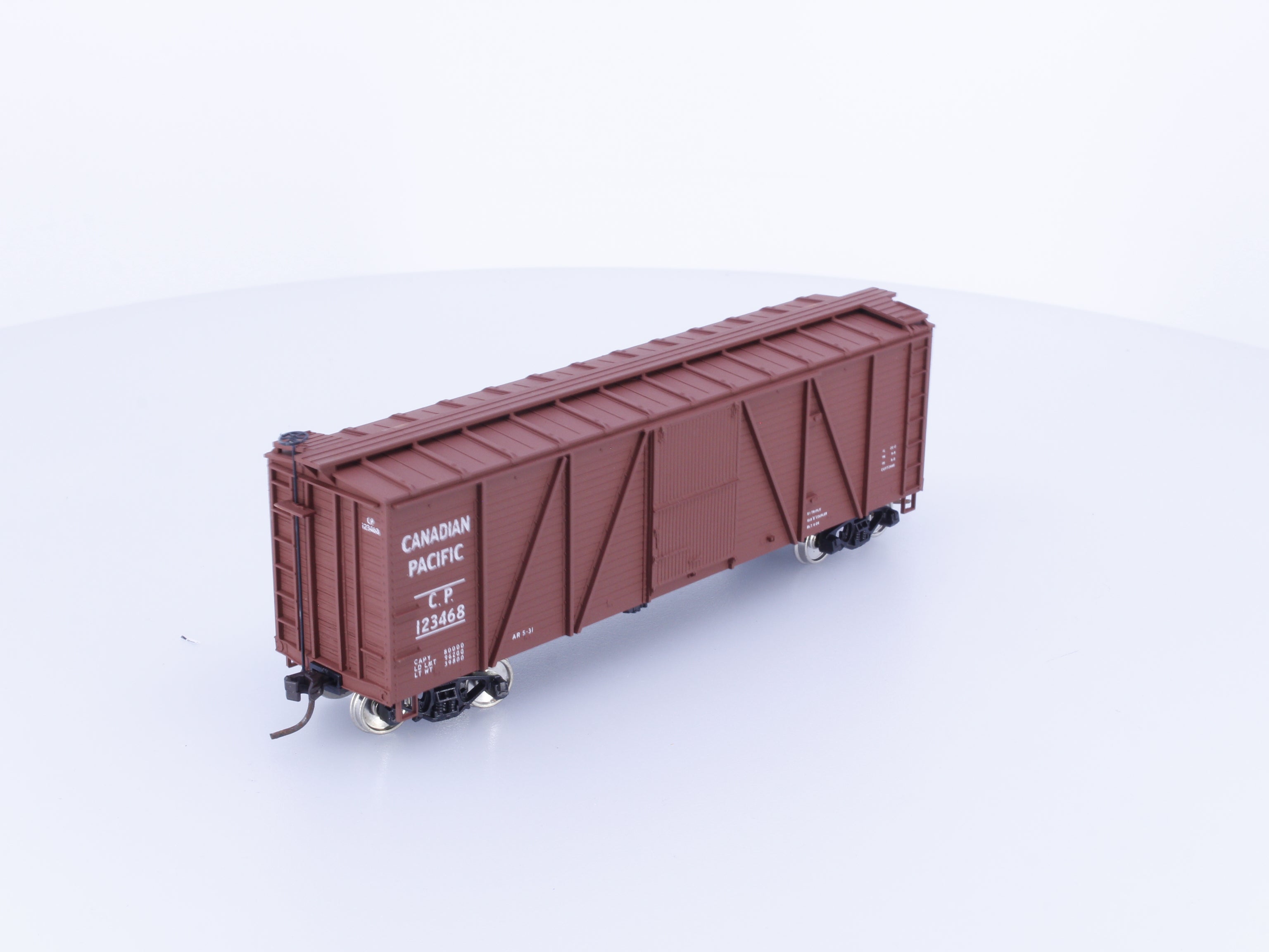 Accurail 97013 HO Accuready 40' Wood 6 Panel Boxcar #2 Canadian Pacific (CP) 123468