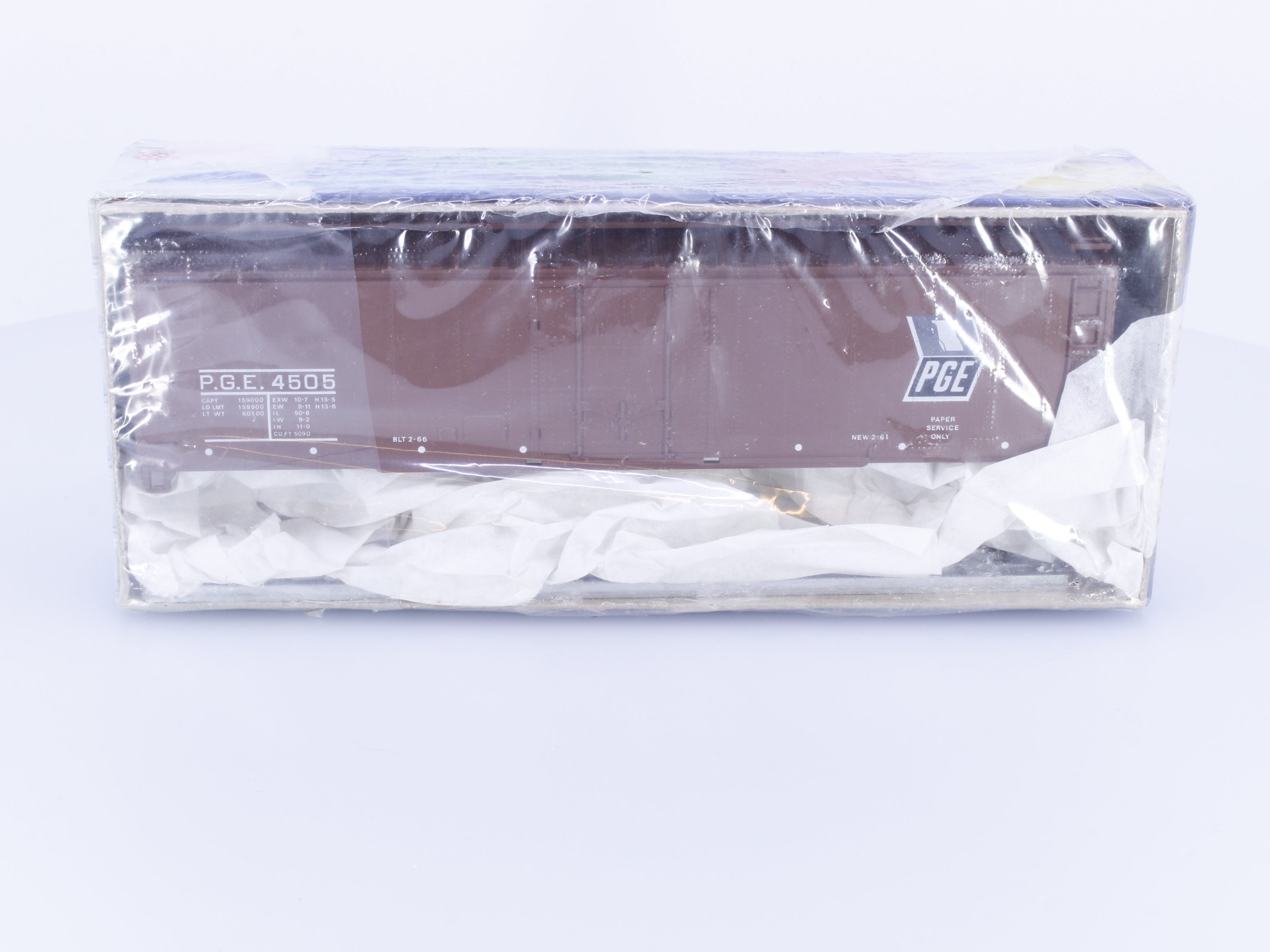 Roundhouse 1266 HO 50' Plug Door Boxcar Kit #2 Pacific Great Eastern (PGE) 4505