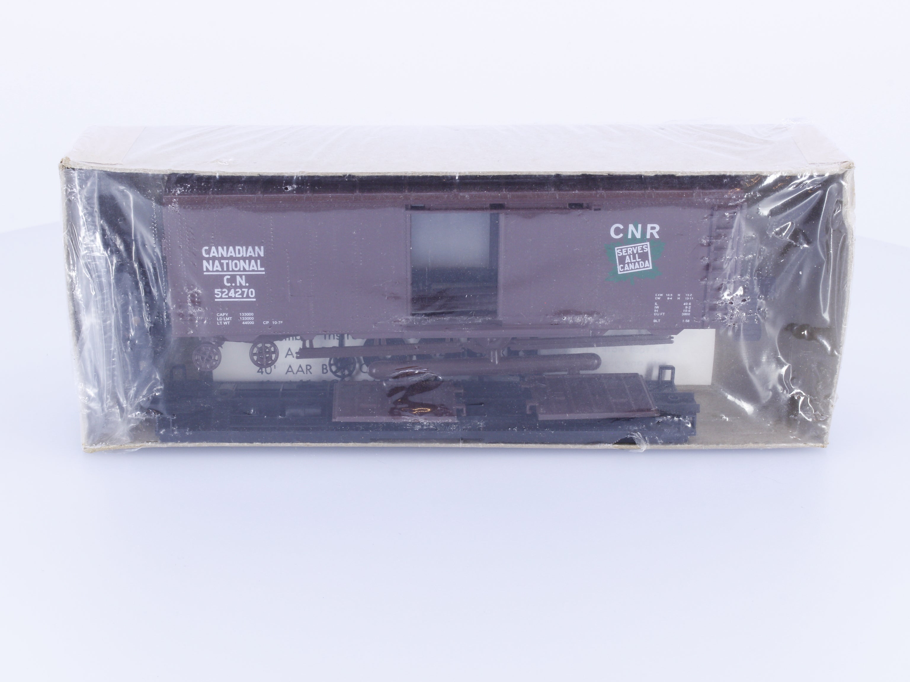 Roundhouse 1049 HO 40' Boxcar Kit #3 Canadian National (CN) 524270