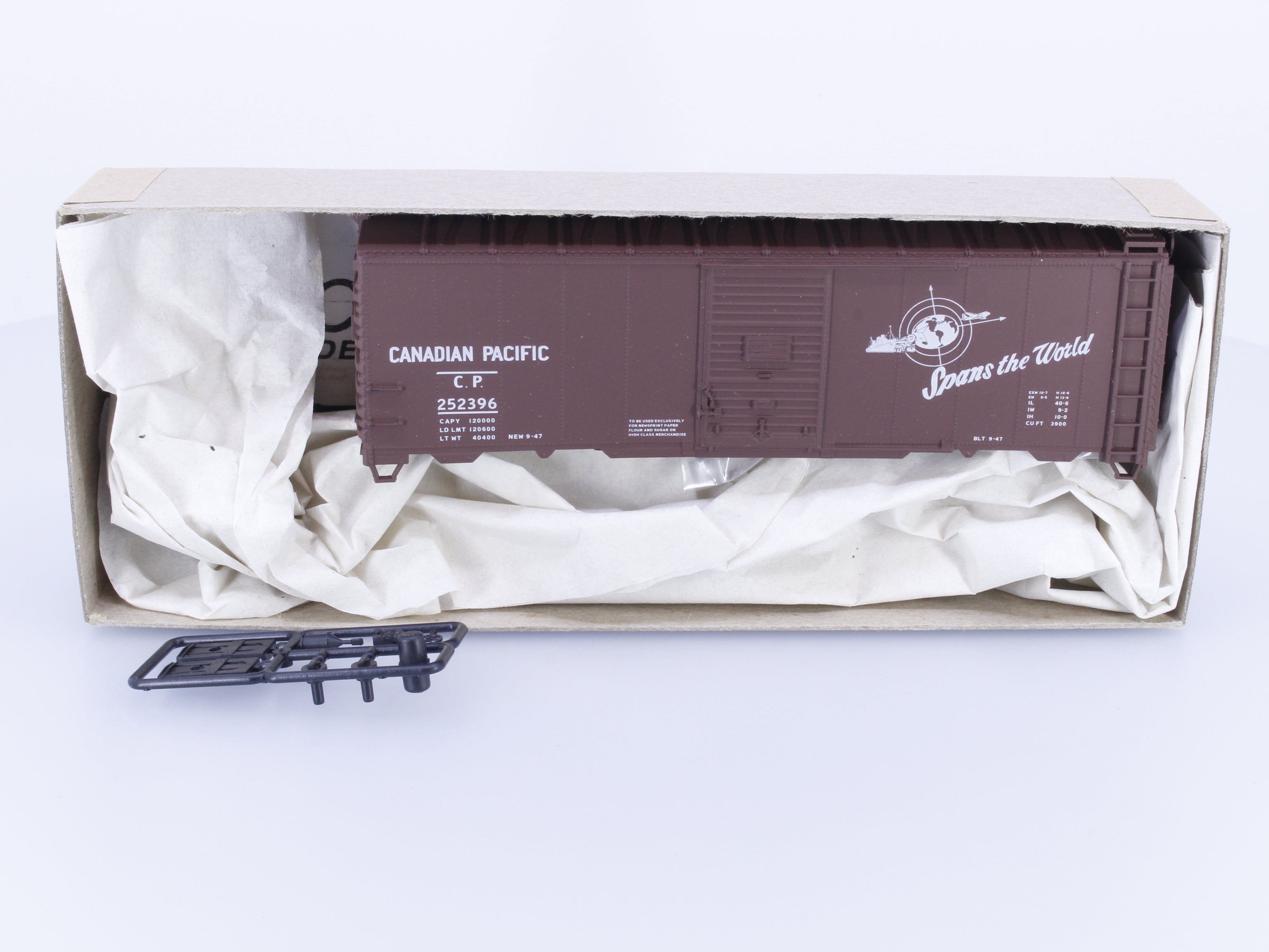 Accurail 3523 HO AAR 40' Steel Boxcar Kit Canadian Pacific (CP) 252396