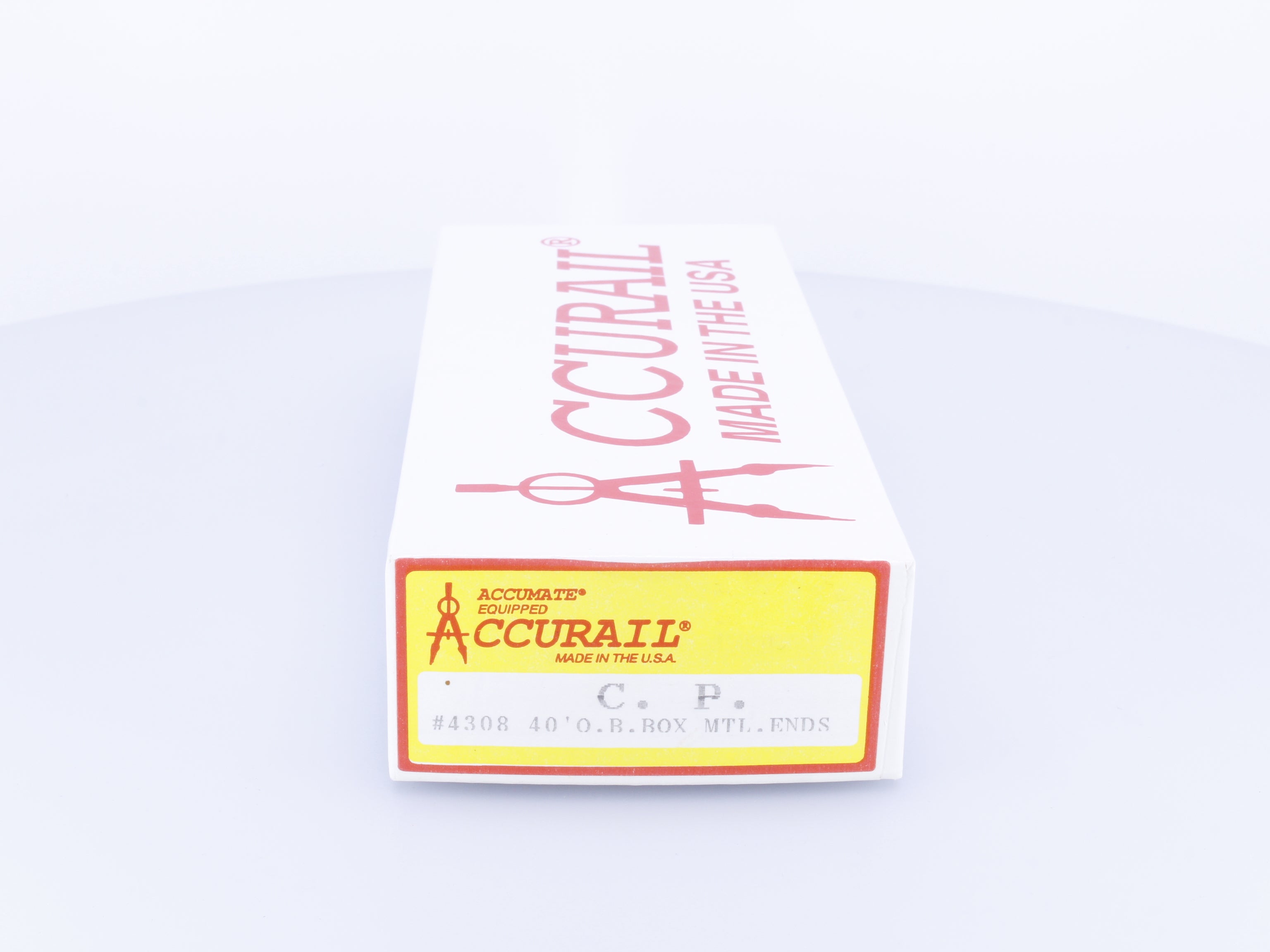 Accurail 4308 HO 40' Outside Braced Boxcar MTL Ends Kit Canadian Pacific (CP) 230845