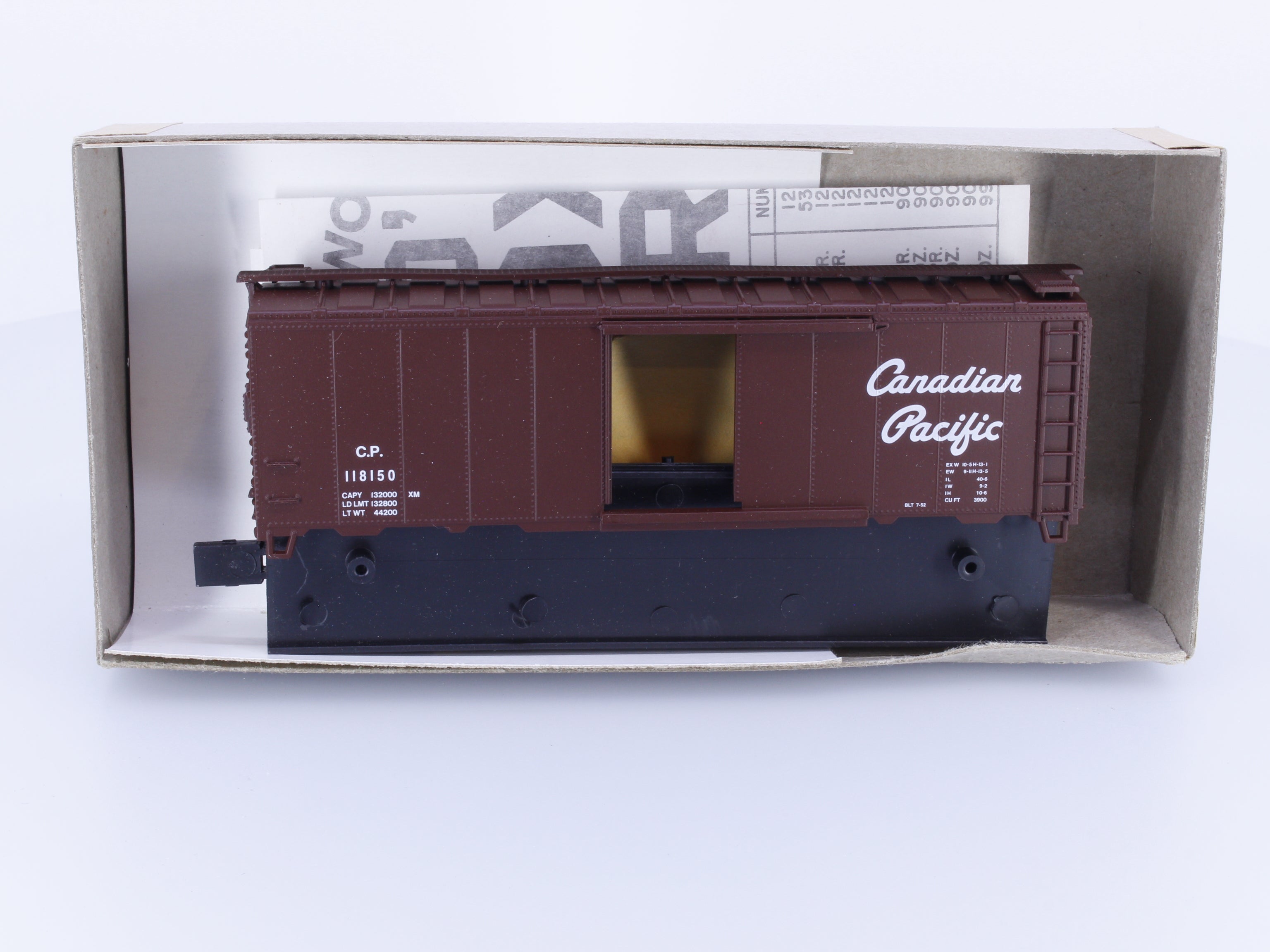Trains Canada 1-109 HO 40' Boxcar Script Kit Canadian Pacific (CP) 118150