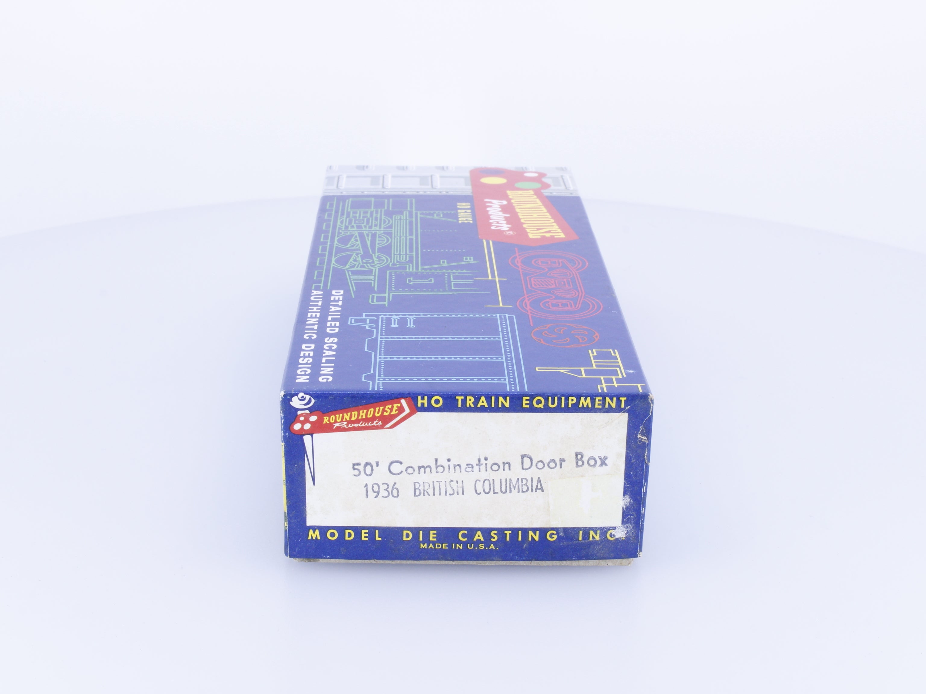 Roundhouse 1936 HO 50' Combination Door Boxcar Kit BC Rail (BCOL) 5437