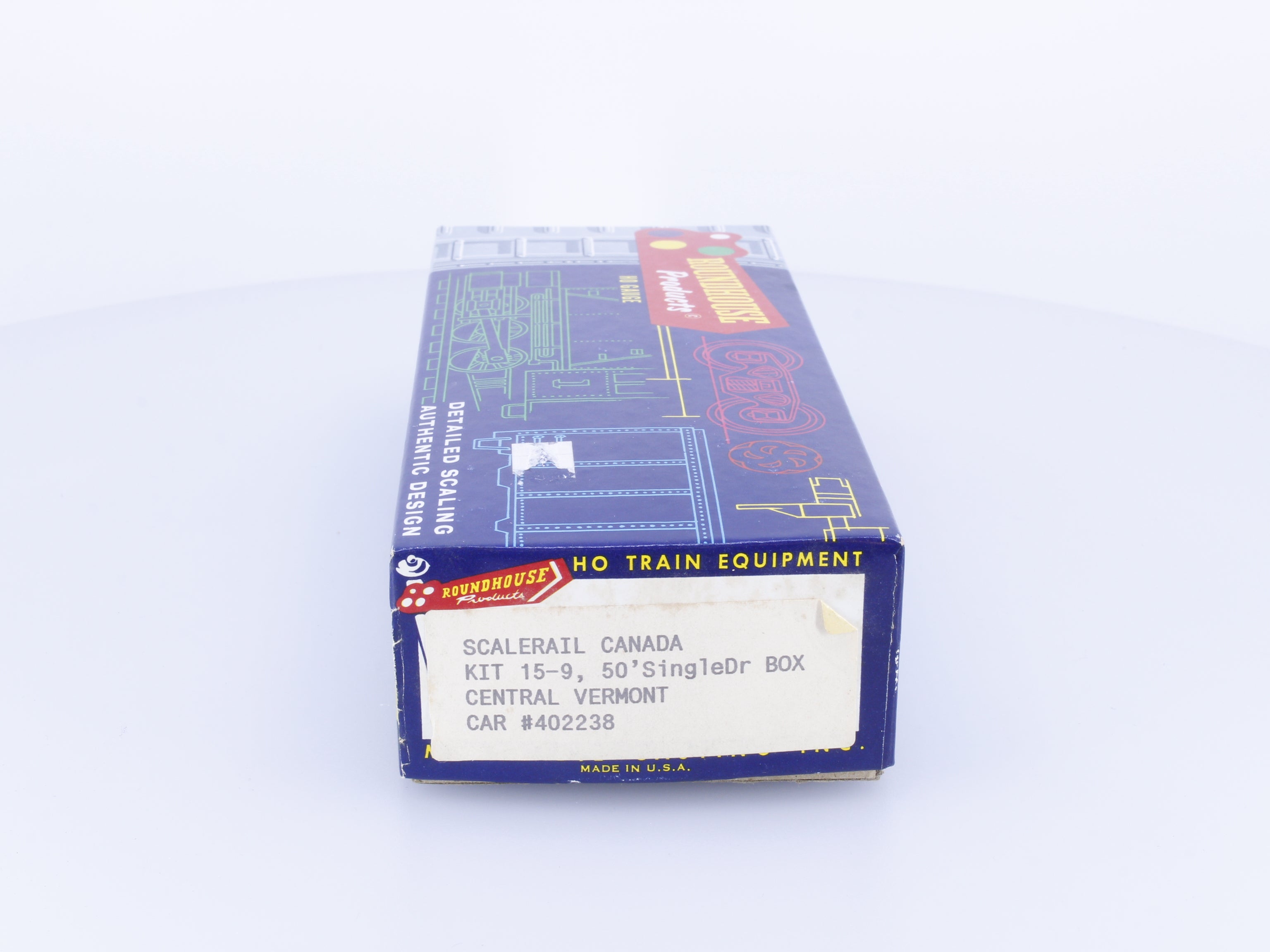 Scalerail Industries 15-9 HO 50' Single Door Boxcar Kit Central Vermont (CV) 402238