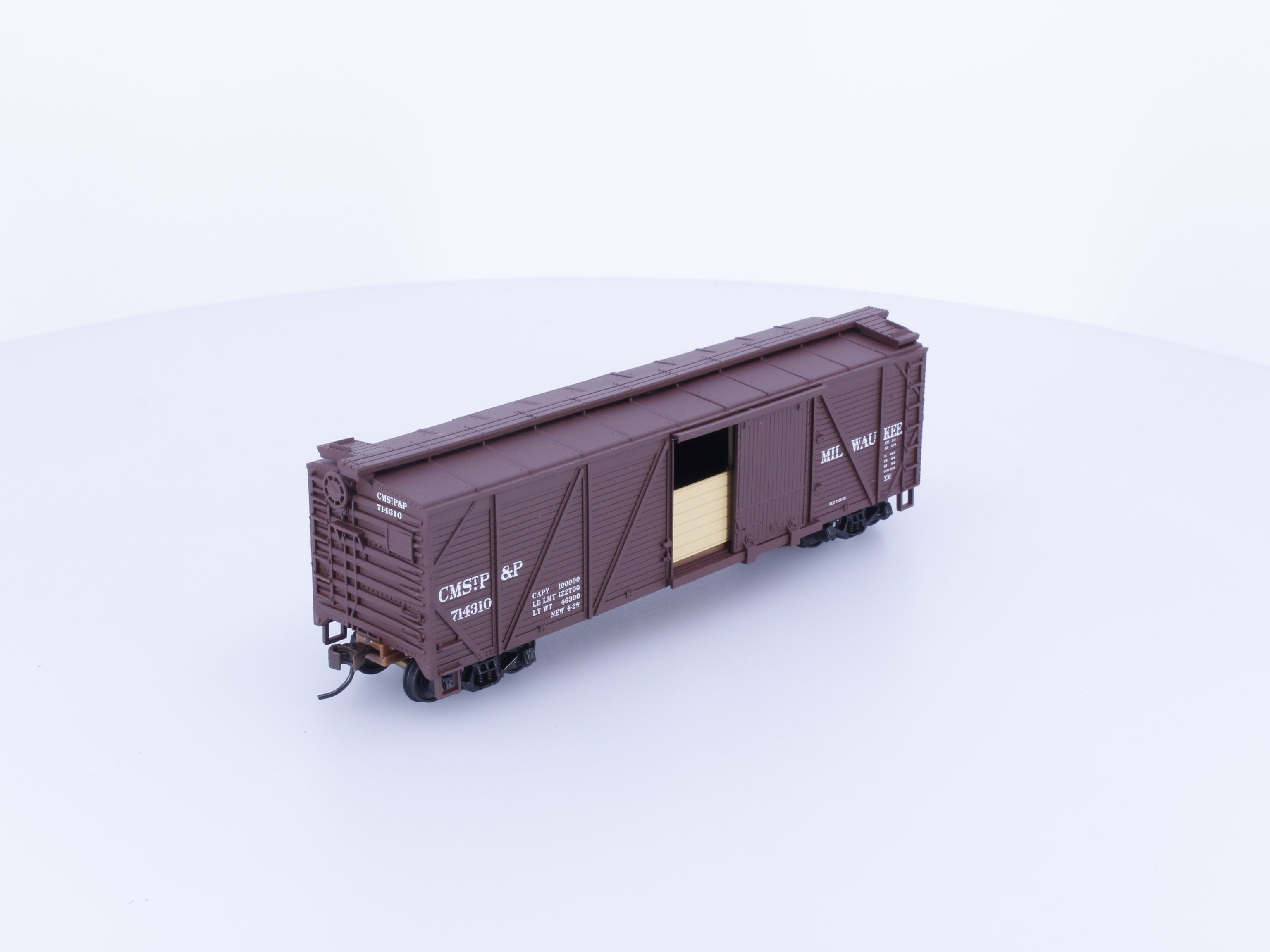 Walthers 932-2124 HO 40' Wood Box Car Milwaukee Road (MILW) 714310