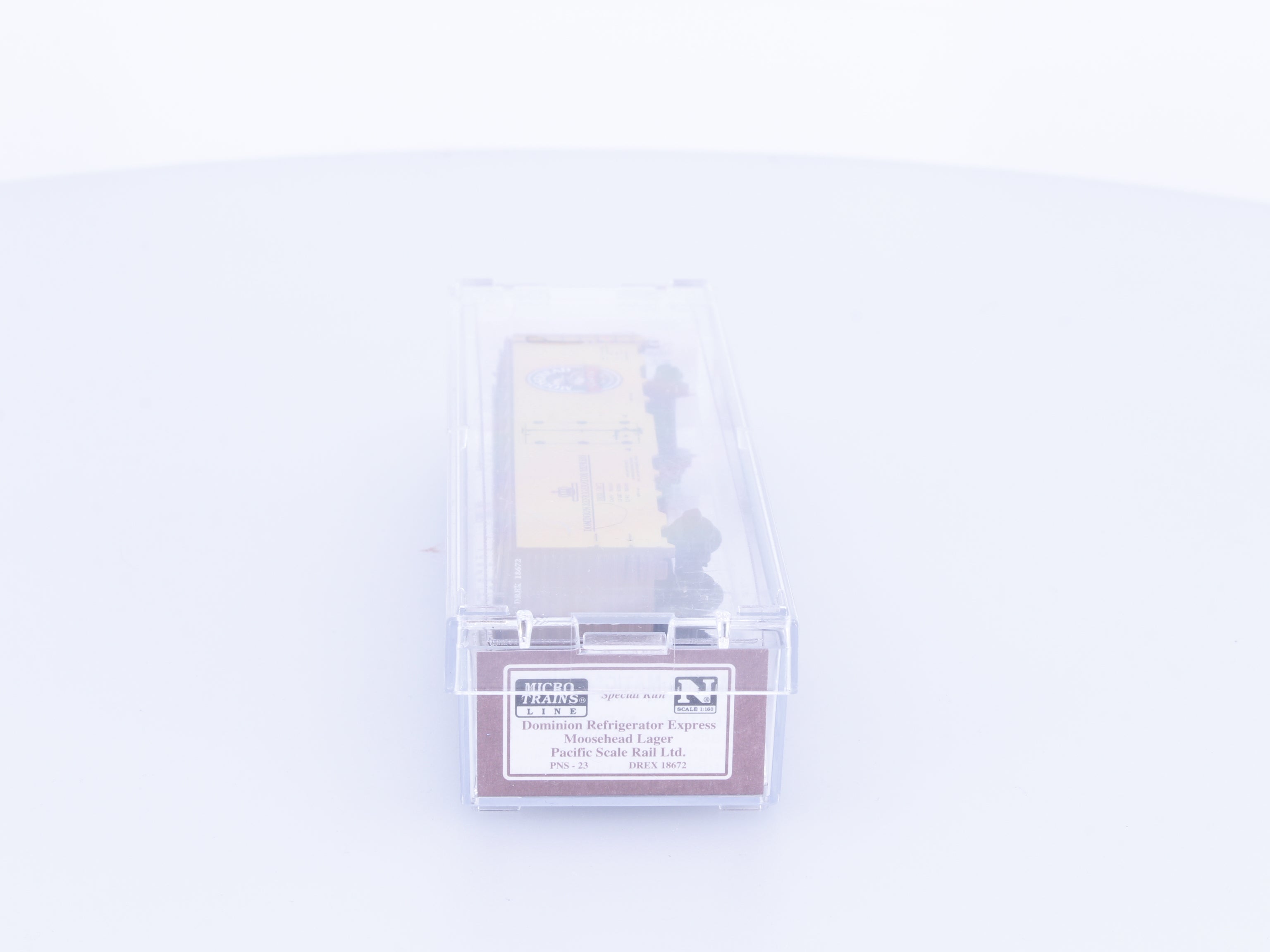 Micro Trains PNS-23 N Dominion Refrigerator Express Moosehead Lager Dominion Atlantic Railway (DA) 18672