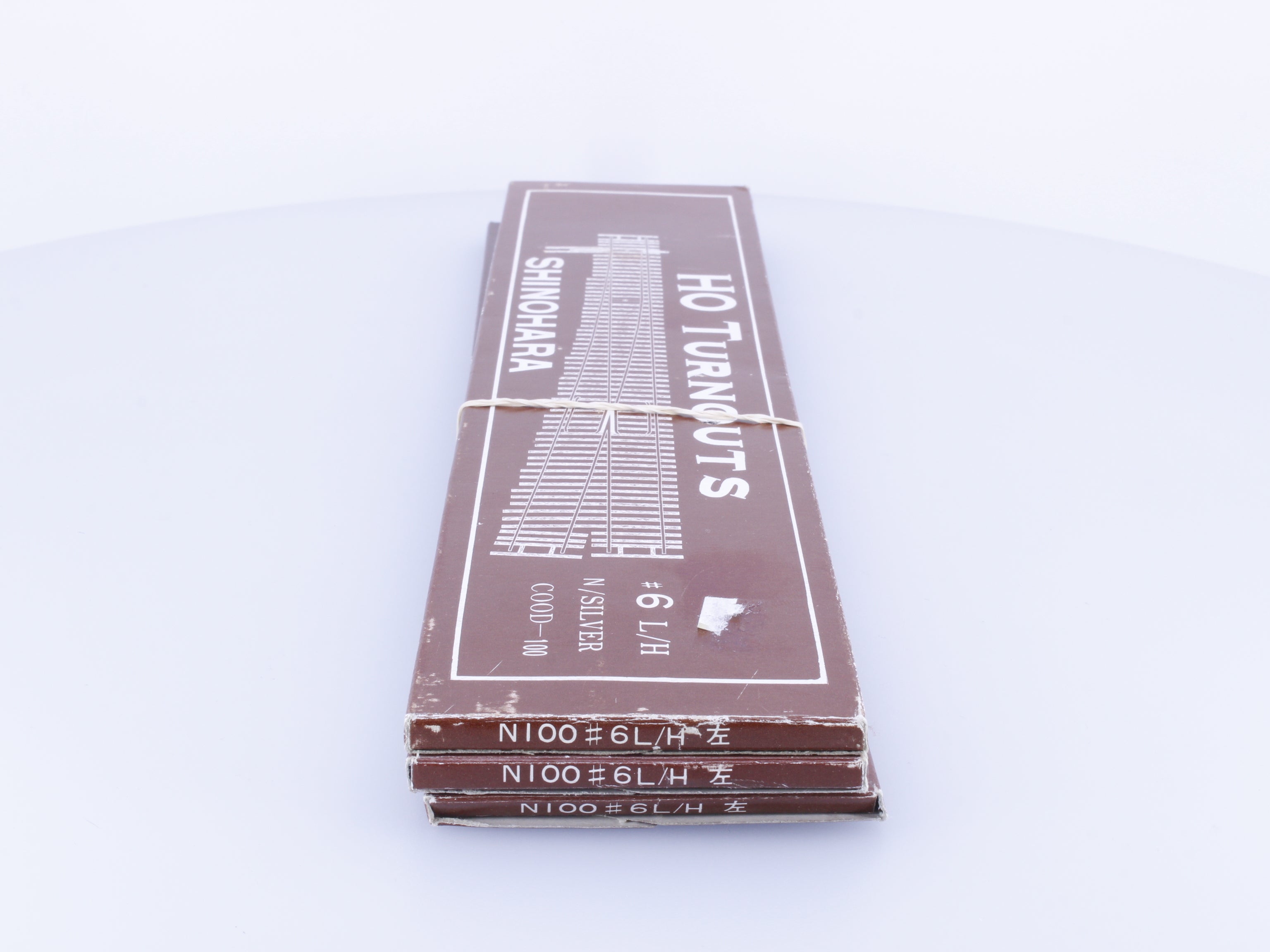 Shinohara 10017 HO #6 Code 100 Left Turnout Bundle of 3