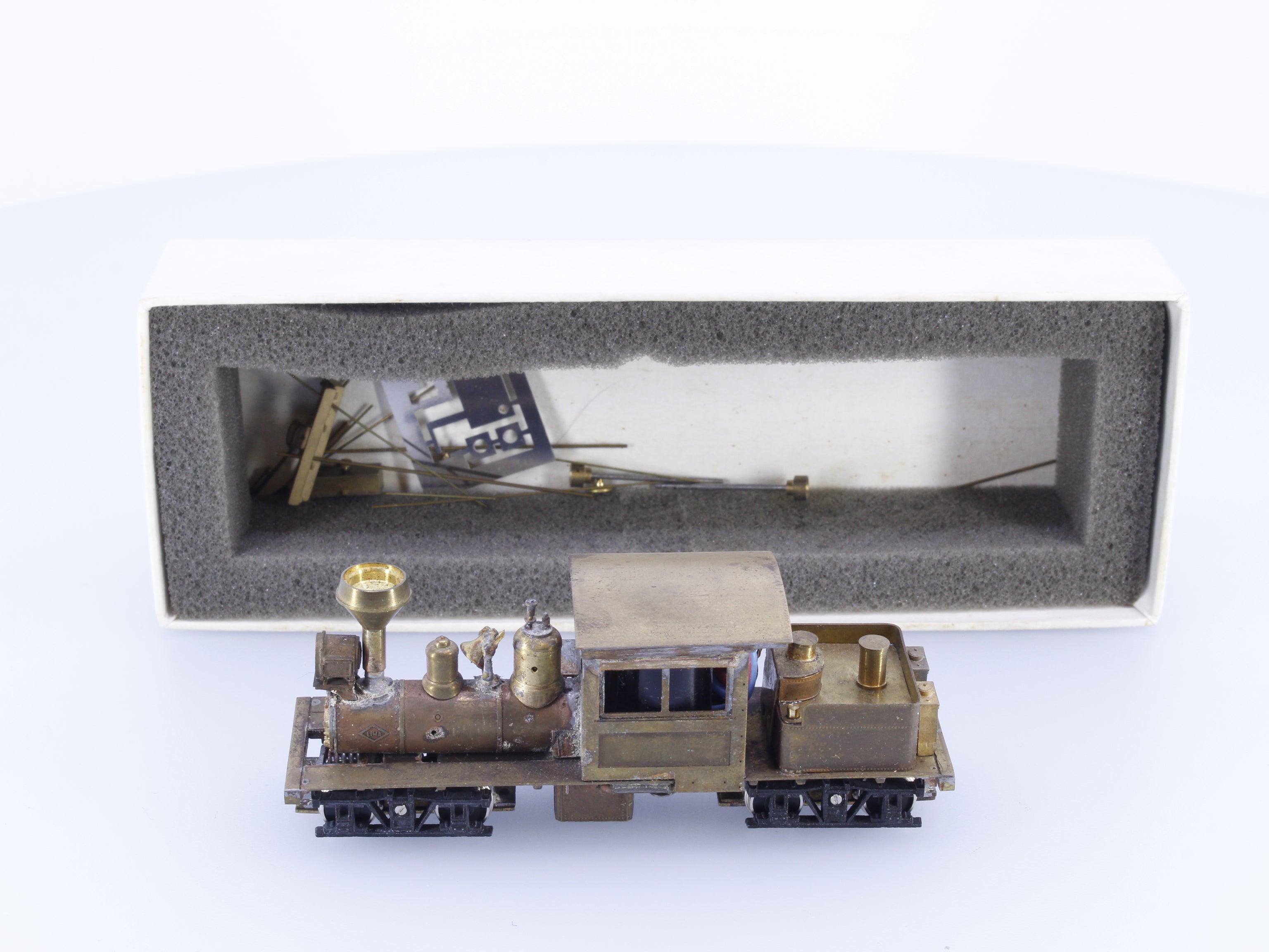 Joe Works 19900 HOn3 Brass Class A 2 Truck Shay 13-2 Analog DC