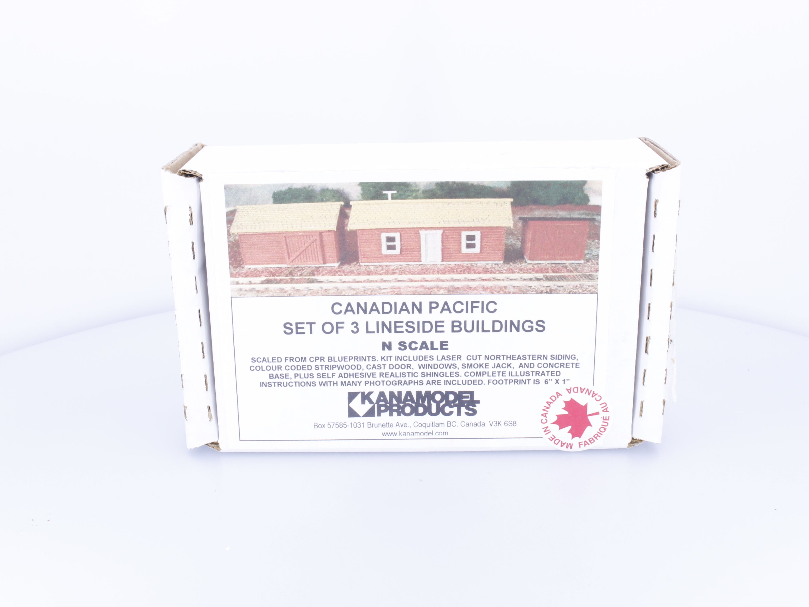 Kanamodel Products 6004 N Set of 3 Lineside Buildings Canadian Pacific (CP) (#1)