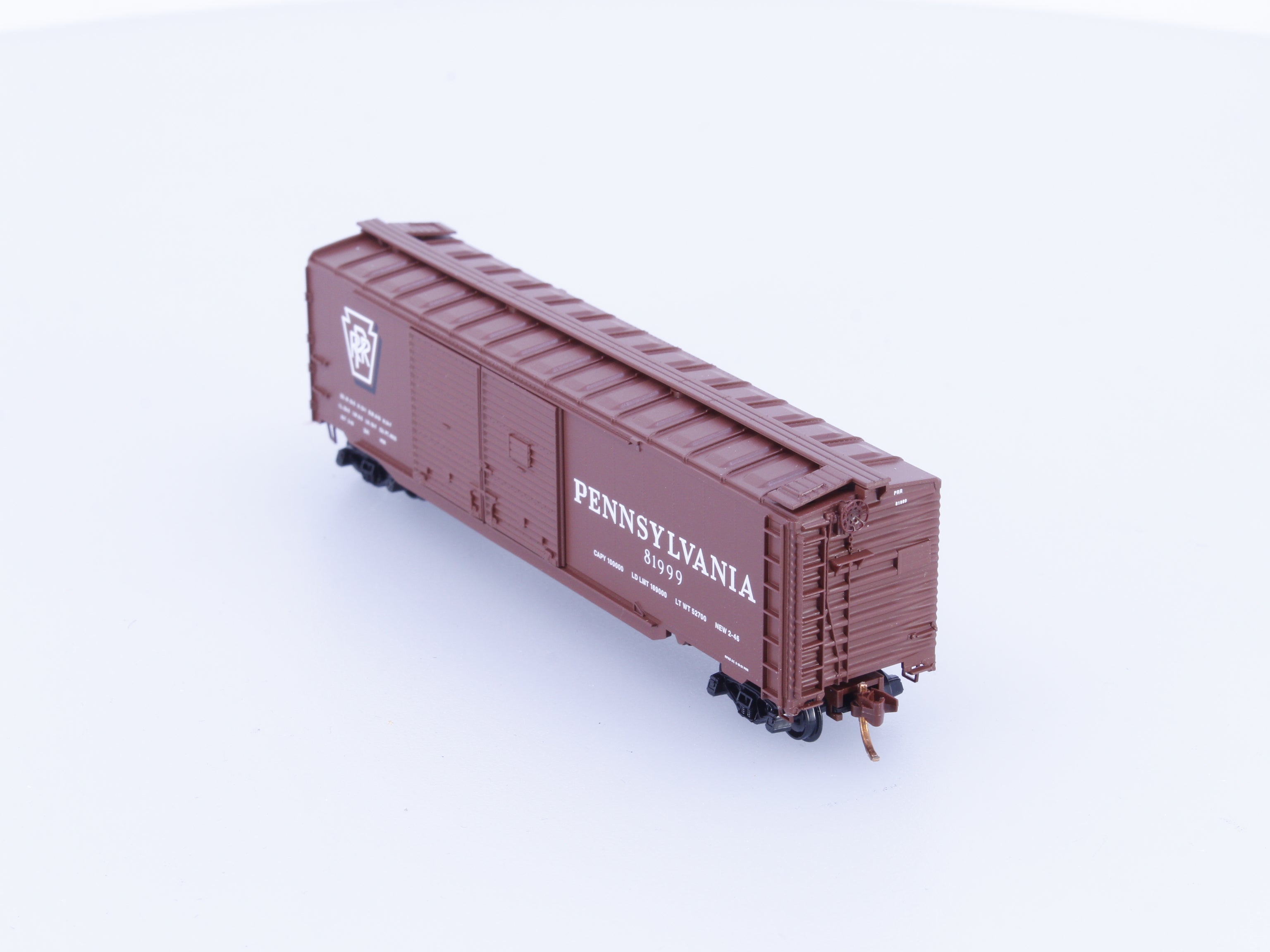 Micro Trains 07800810 N 50' Auto Box Car, Double Side Doors & End Door Pennsylvania Railroad (PRR) 81999