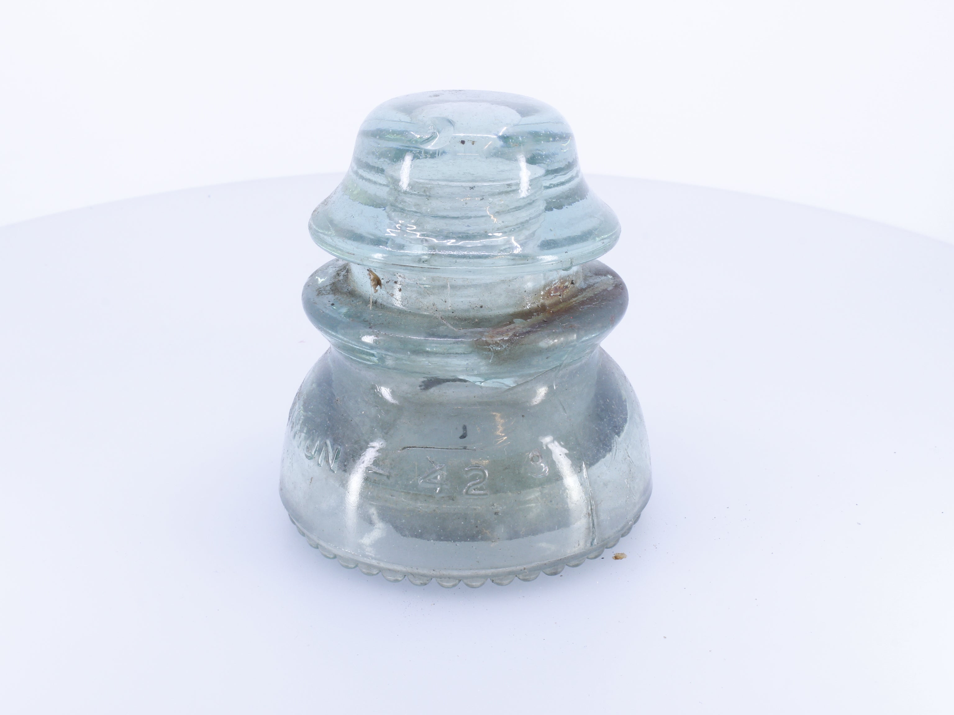 Dominion 42 Aqua Green Glass Insulator