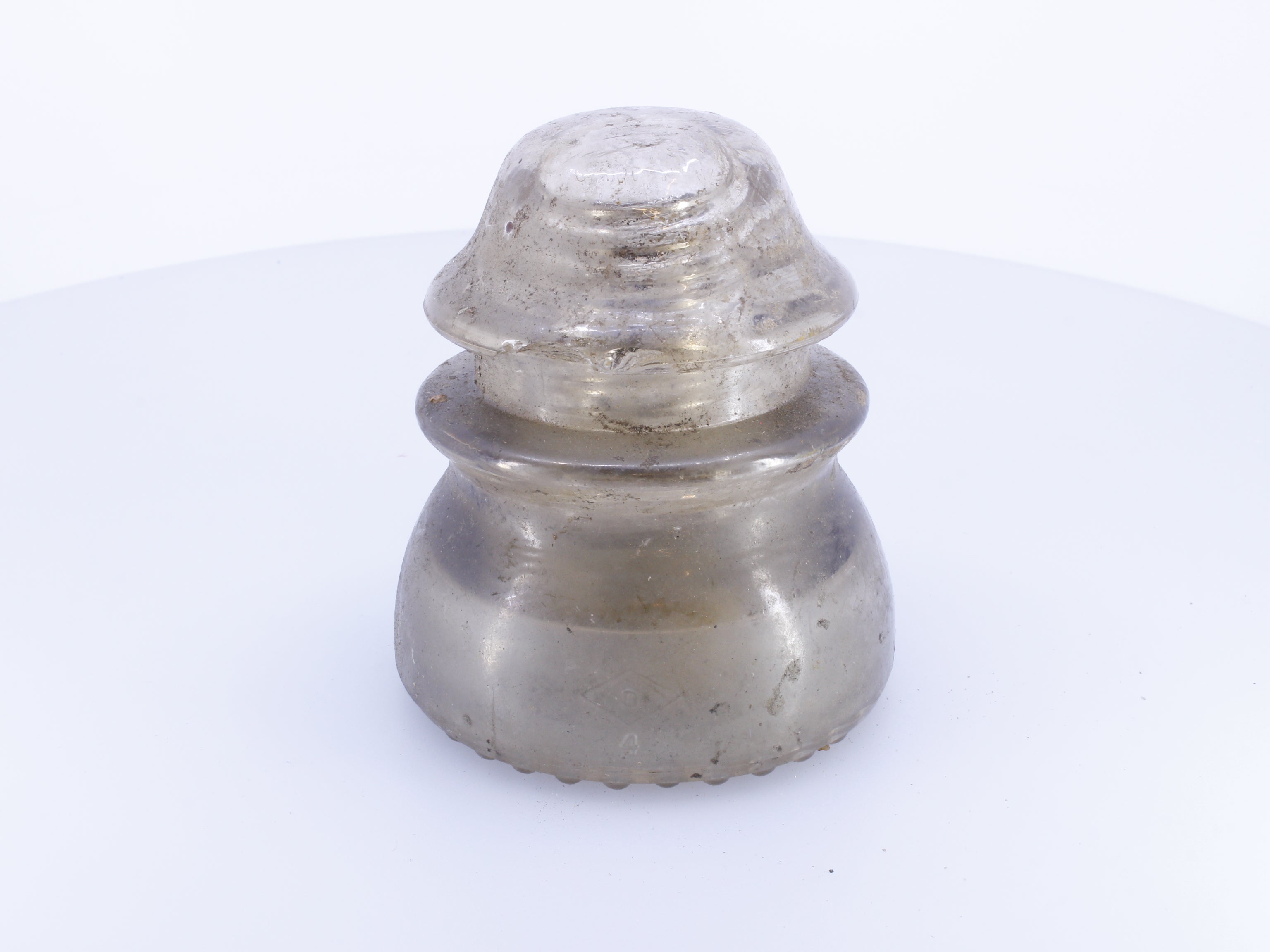 Dominion 42 Clear Glass Insulator #2 Chipped