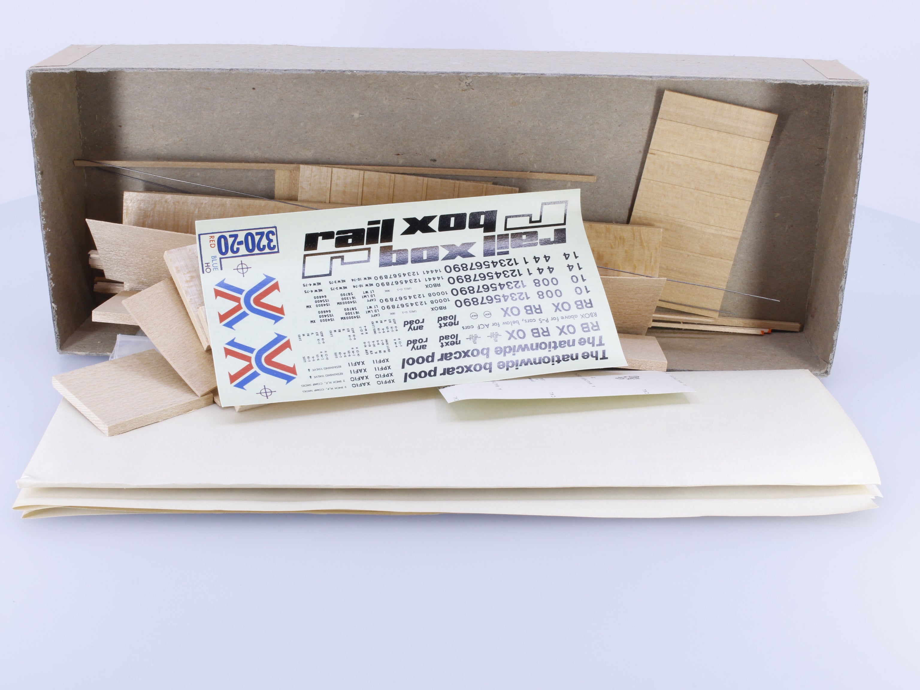 Quality Craft Models 330 HO 50' Single Door Box Car Kit Railbox (RBOX)