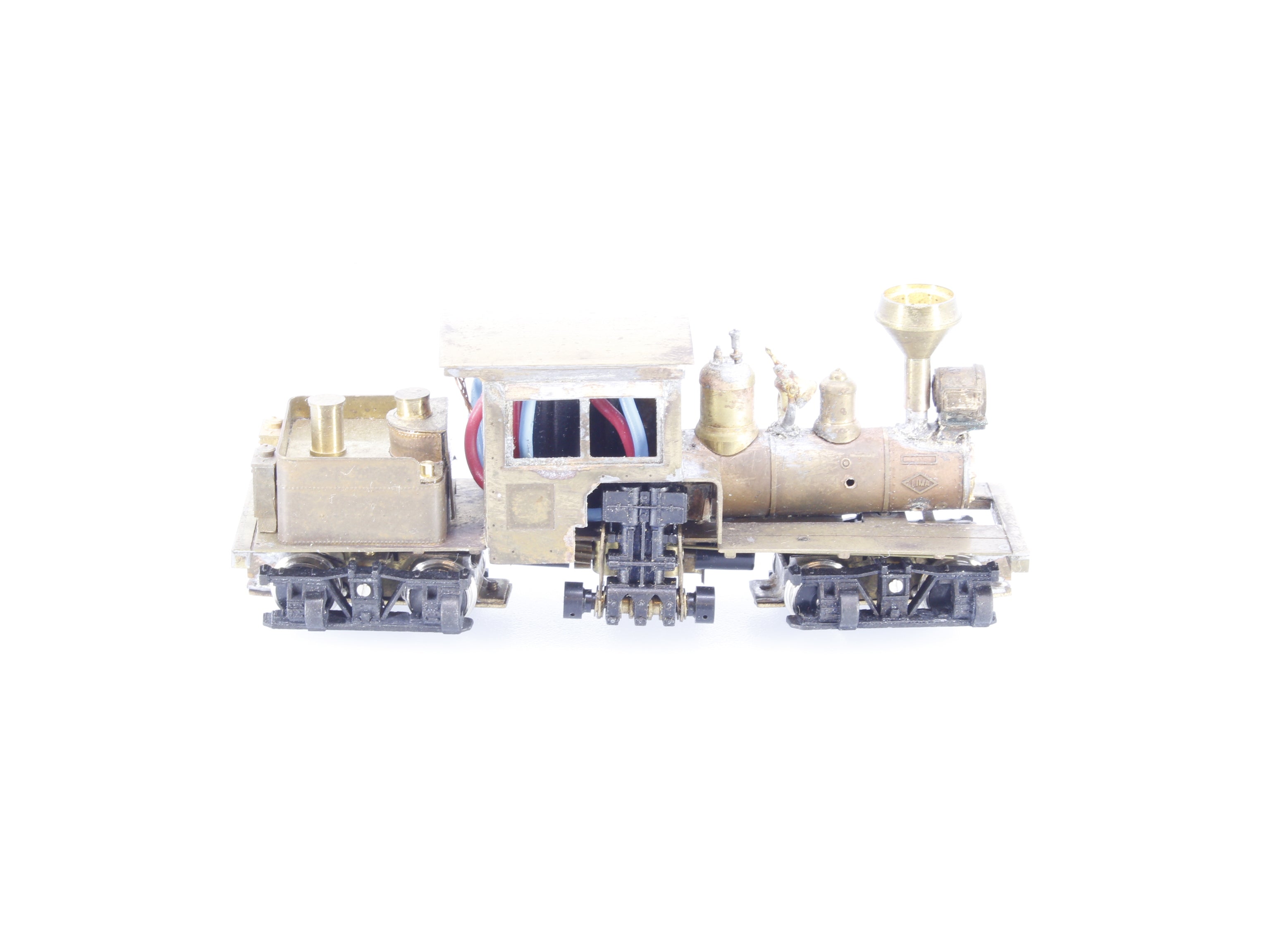 Joe Works 19900 HOn3 Brass Class A 2 Truck Shay 13-2 Analog DC
