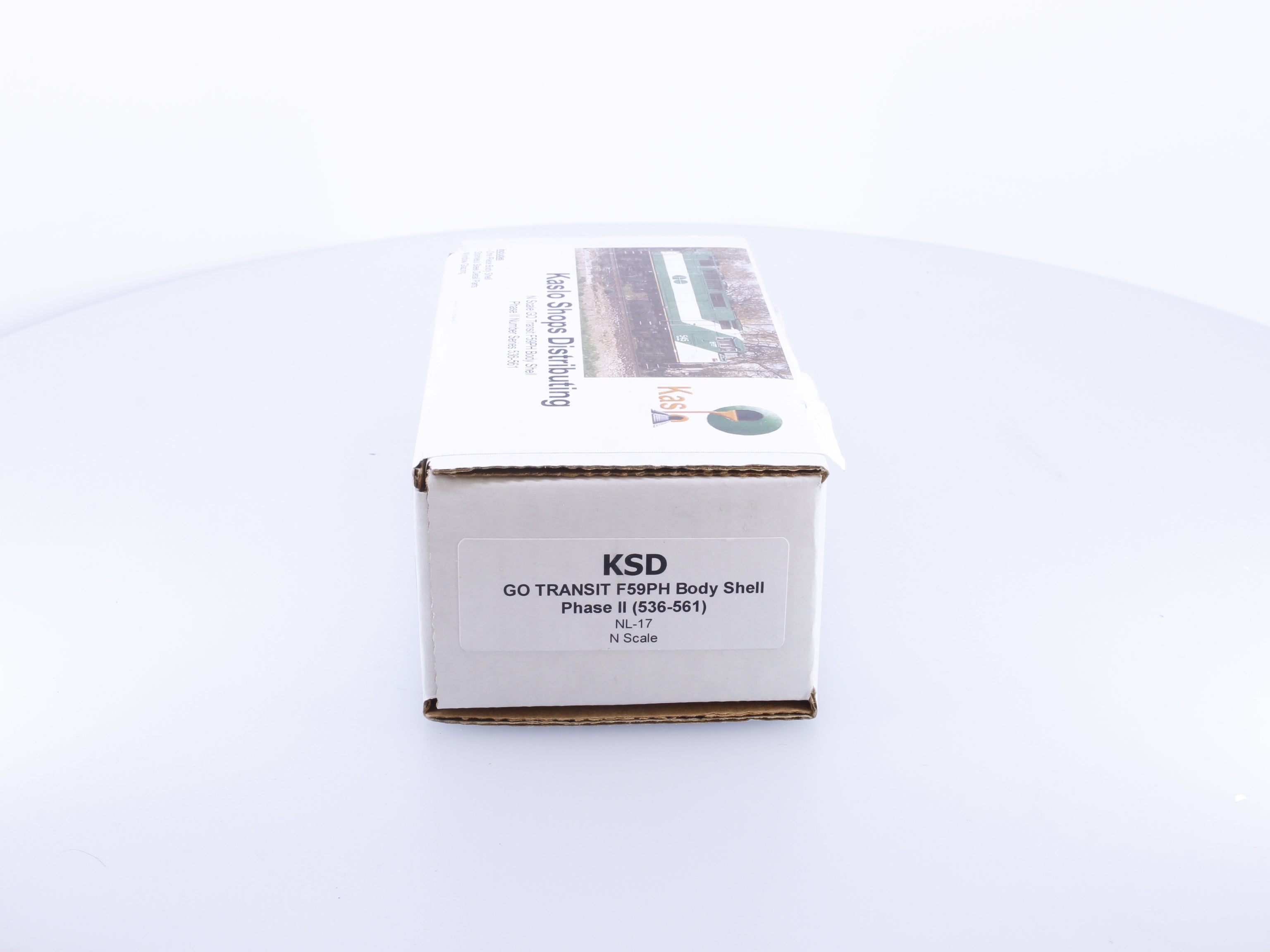 Kaslo Shops NL-17 N F59PH Phase II Diesel Locomotive Body Shell Kit Series 536-561 #2 GO Transit (GOT)
