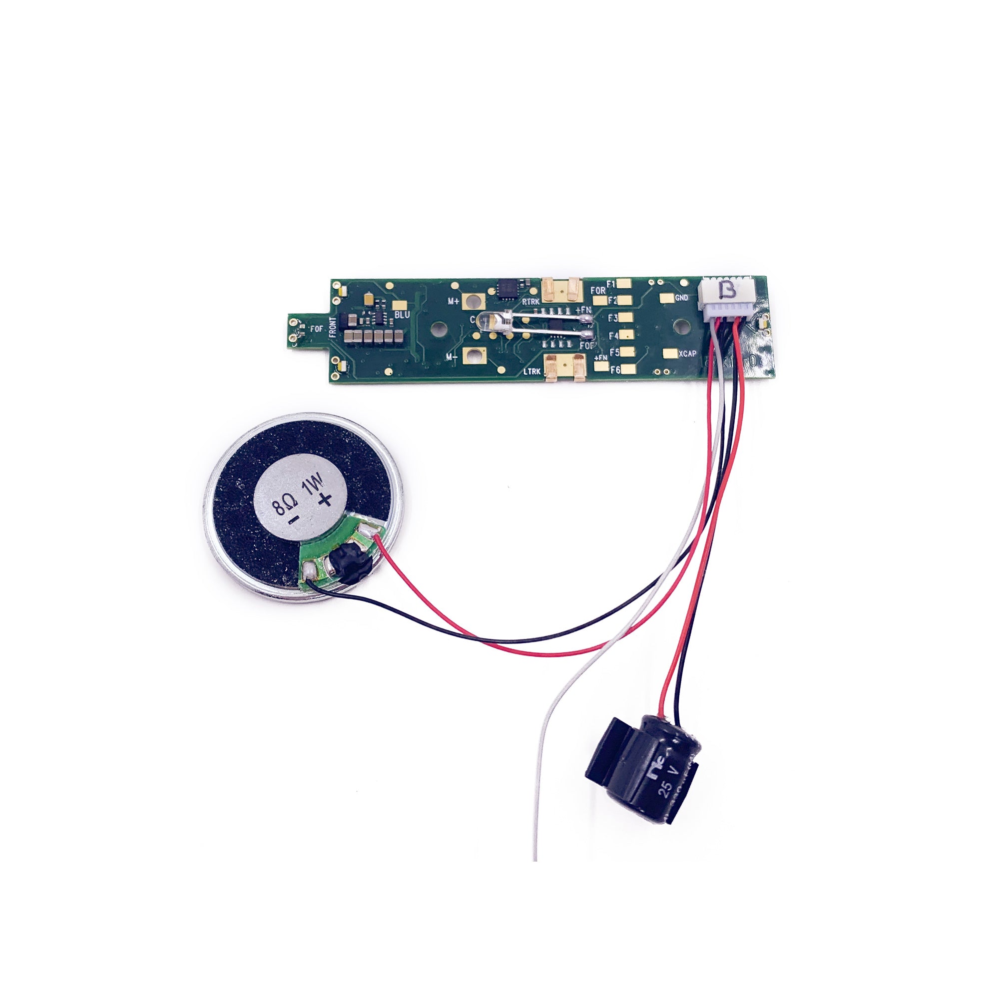Digitrax SDXH187K1B HO Sound Decoder 16 bit Board Replacement Kato HO SD38-2 (1 amp) (8 func)