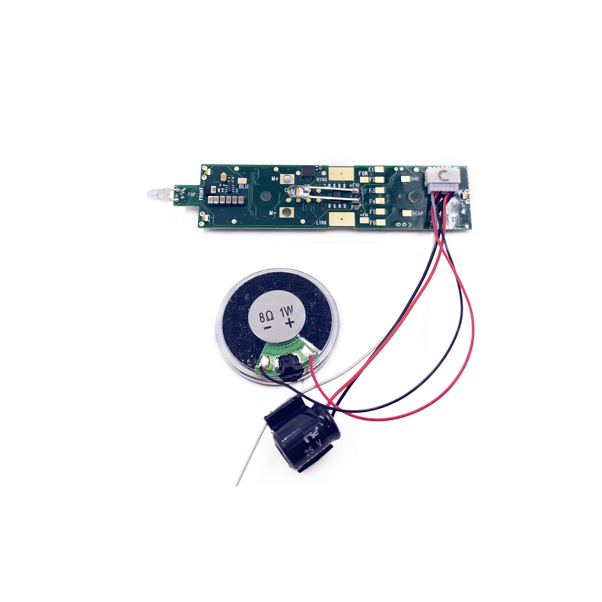 Digitrax SDXH187K1C HO Sound Decoder 16 bit Board Replacement Kato HO F40PH (1 amp) (8 func)