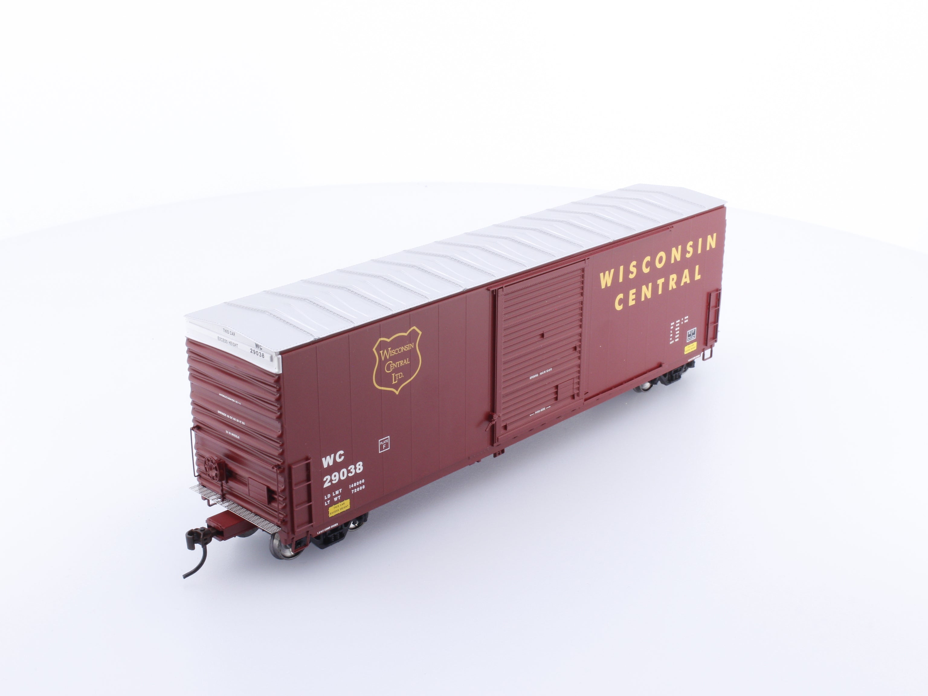 ExactRail EE-1003-3 HO PC&F 6033 Cu. Ft. Single Door Box Car Wisconsin Central (WC) 29038