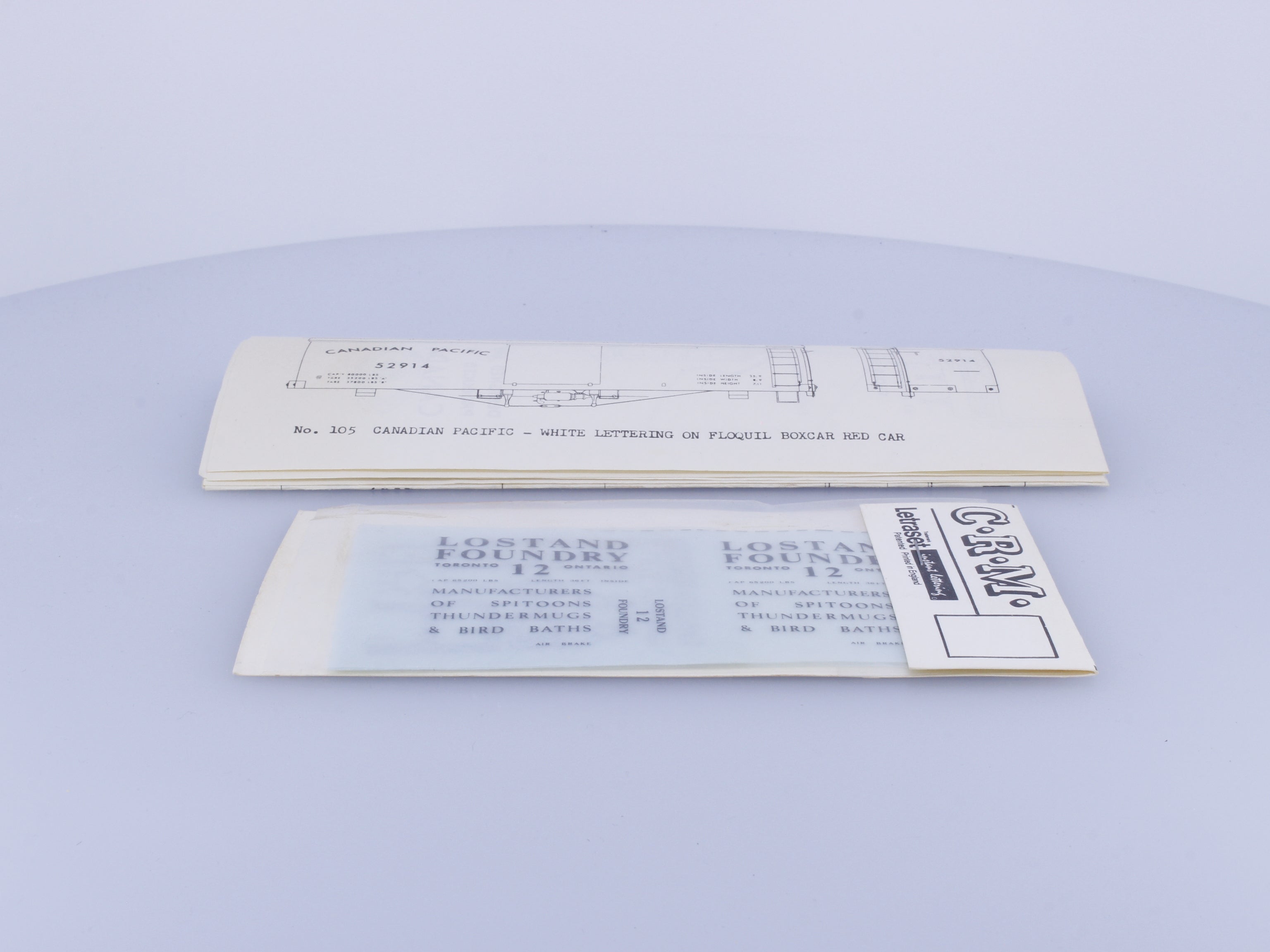 CRM Co. 104 HO Truss Rod Box Car Kit