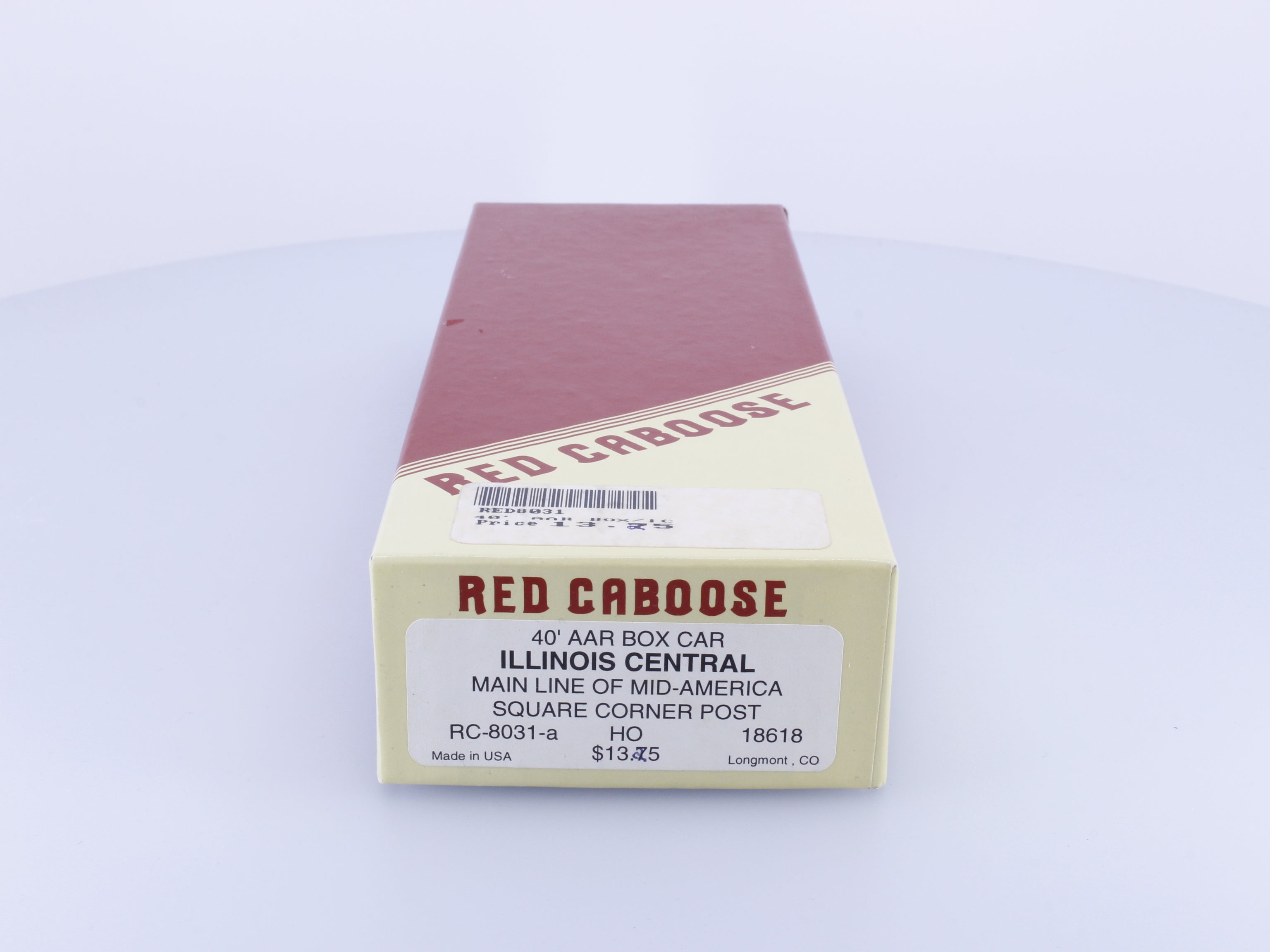 Red Caboose RC-8031-a HO 40' AAR Boxcar Kit Illinois Central (IC) 18618