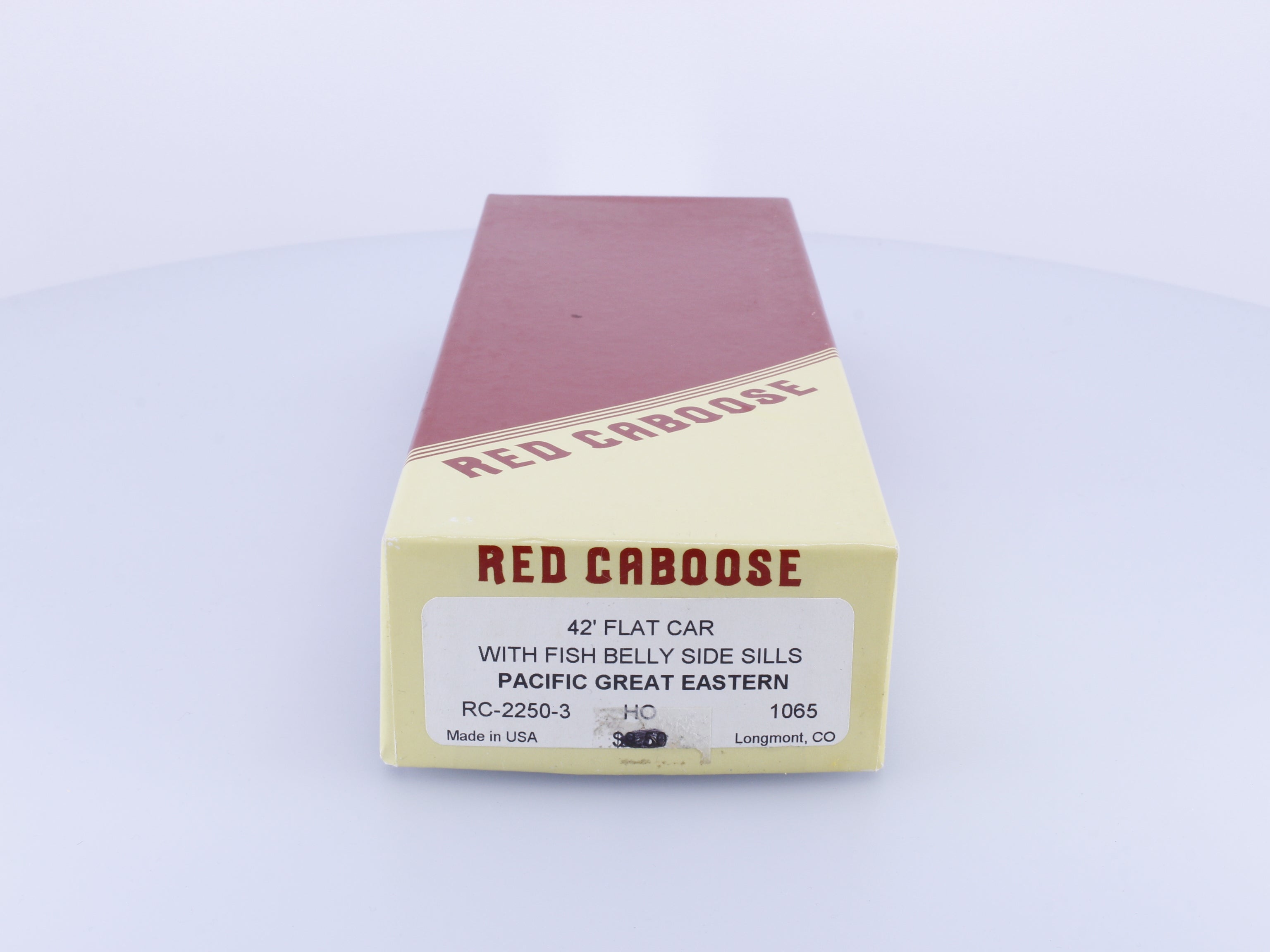 Red Caboose RC-2250-3 HO 42' Flat Car Kit Pacific Great Eastern (PGE) 1065