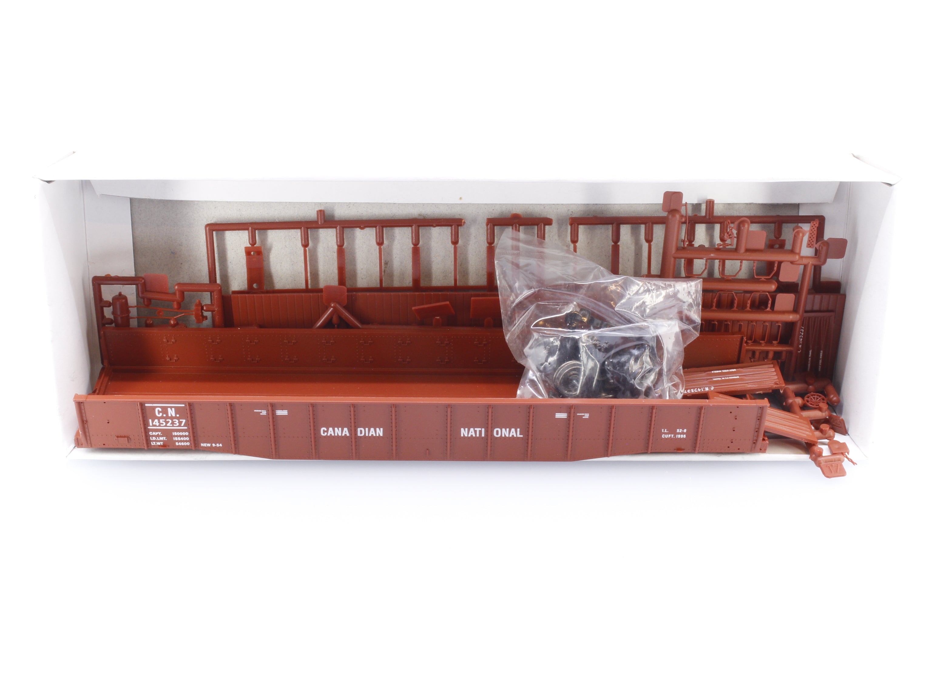 Proto 2000 84480 HO 52' 6" Drop End Mill Gondola Kit Canadian National (CN) 145237