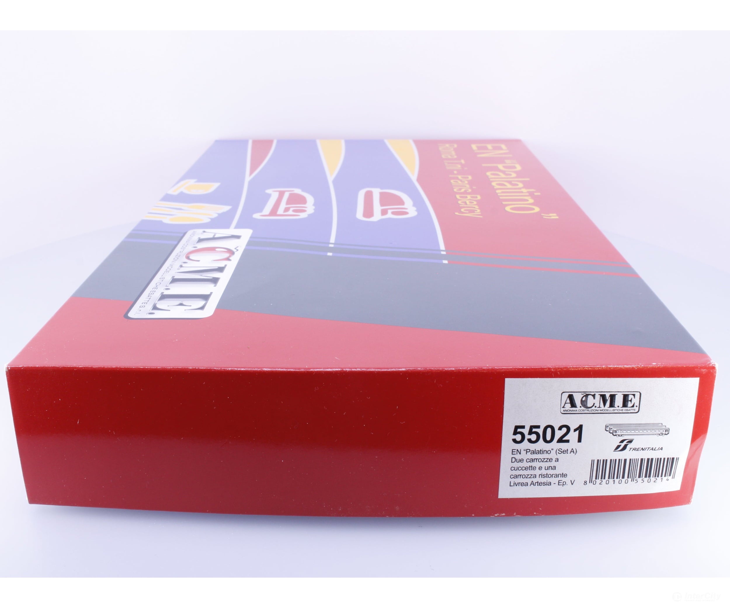 A.C.M.E. 55021 HO FS EN Palatino Roma T.ni - Paris Bercy 3 Car Set Set A 785-9 010-9 878-9 - European Passenger Cars