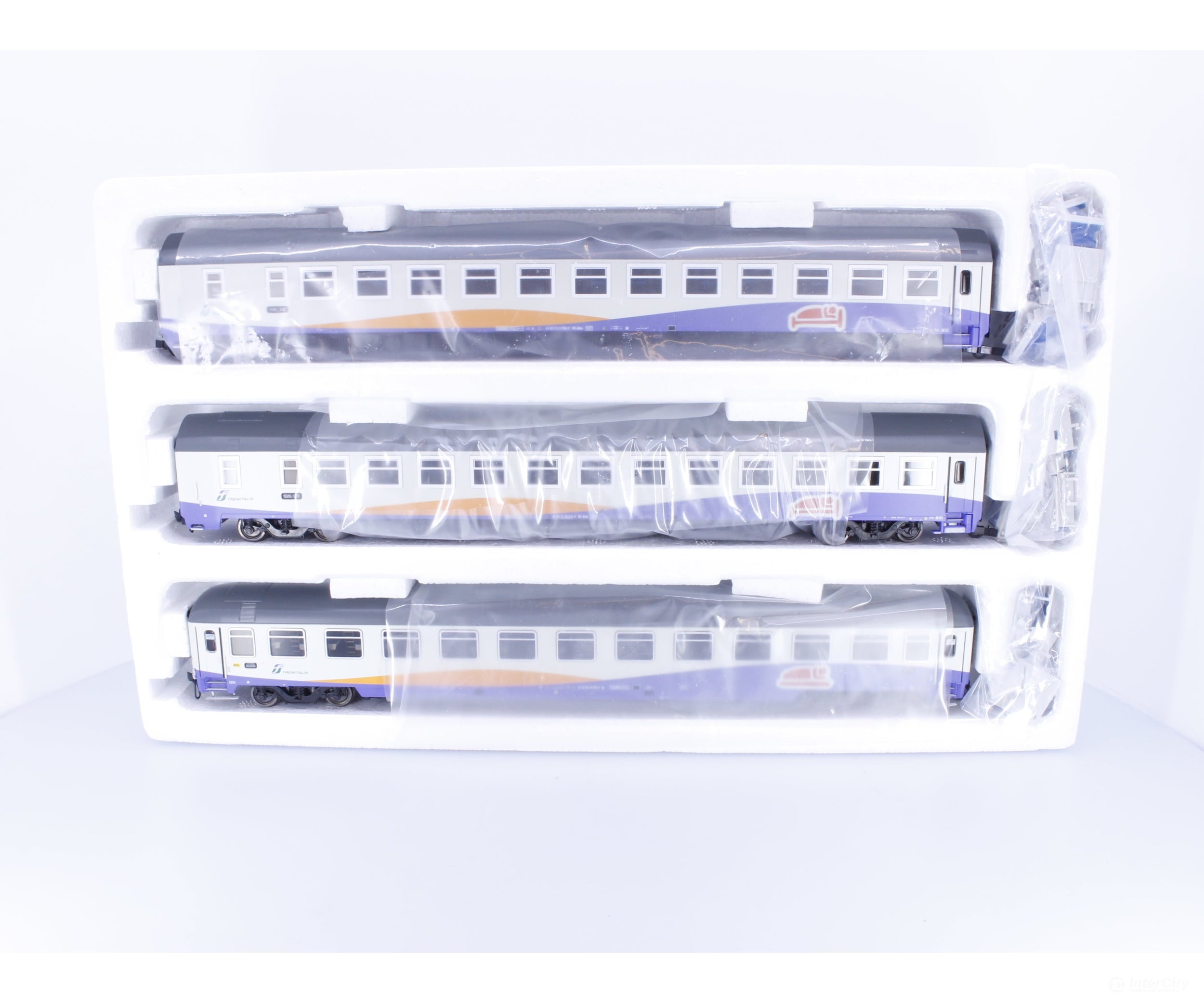 A.C.M.E. 55021 HO FS EN Palatino Roma T.ni - Paris Bercy 3 Car Set Set A 785-9 010-9 878-9 - European Passenger Cars